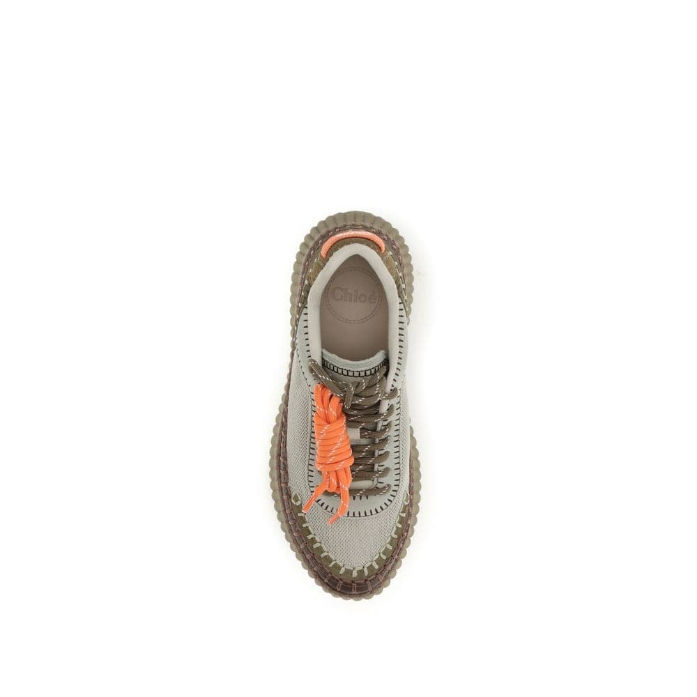 Chloé Bicolor Polyurethane Athletic Sneakers - 4