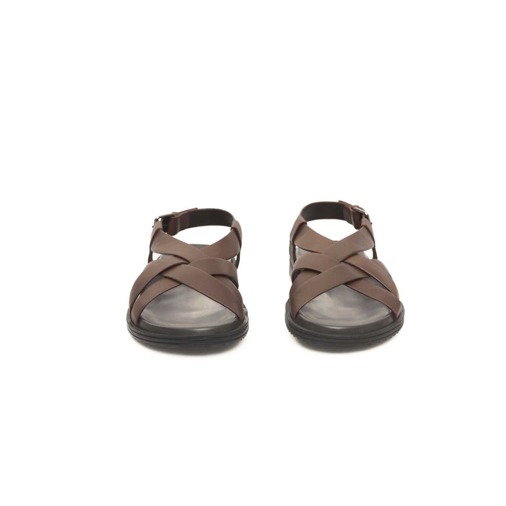 Cerruti 1881 Brown Cowhide Men Sandal - 2