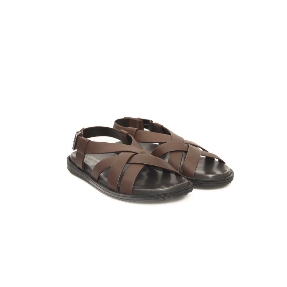 Cerruti 1881 Brown Cowhide Men Sandal - 3