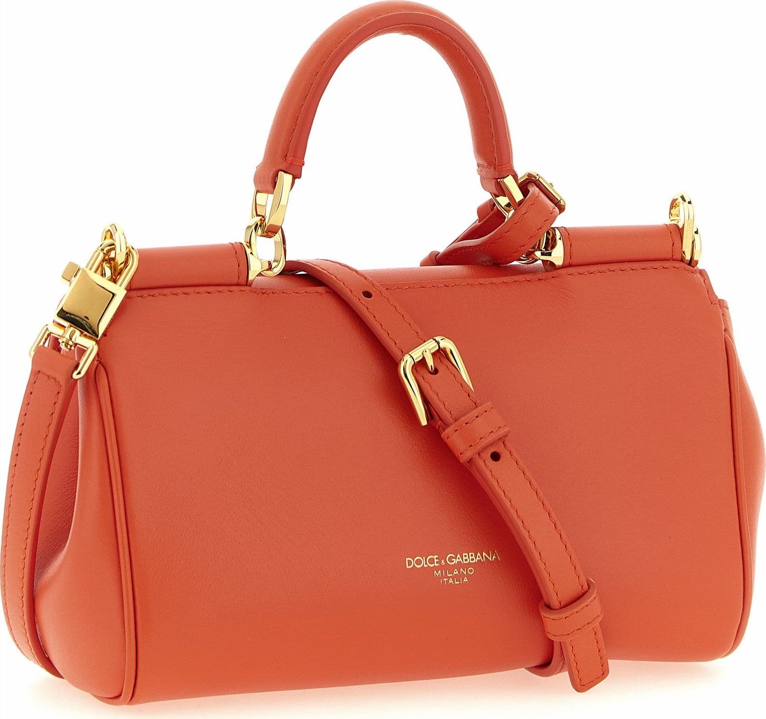 Dolce & Gabbana Orange Calfskin Handbag - 2