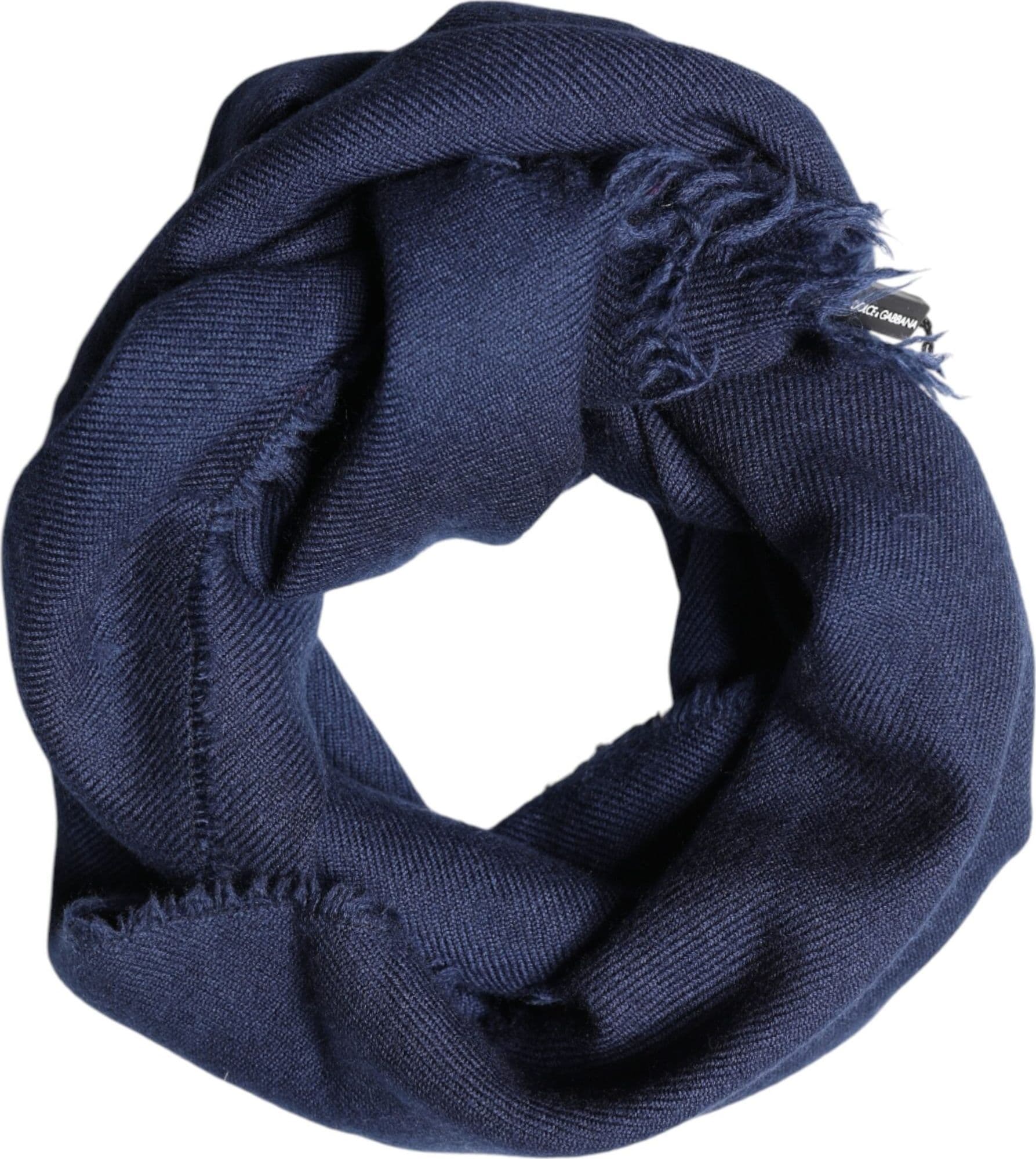 Dolce & Gabbana Scarf Blue Cashmere Neck Wrap Shawl Men - 4