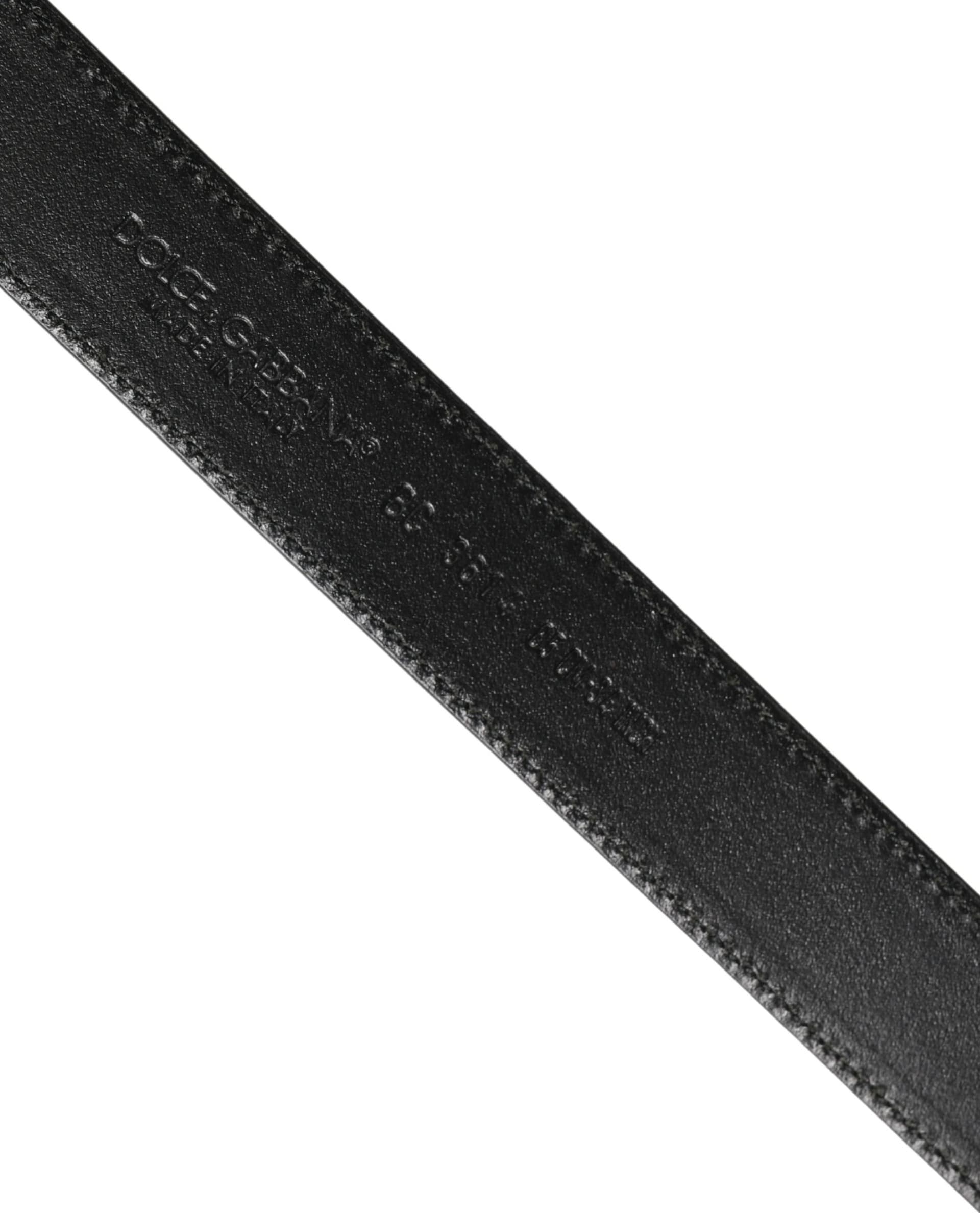 Dolce & Gabbana Men Brown Classic Leather Metal Buckle Belt - 5