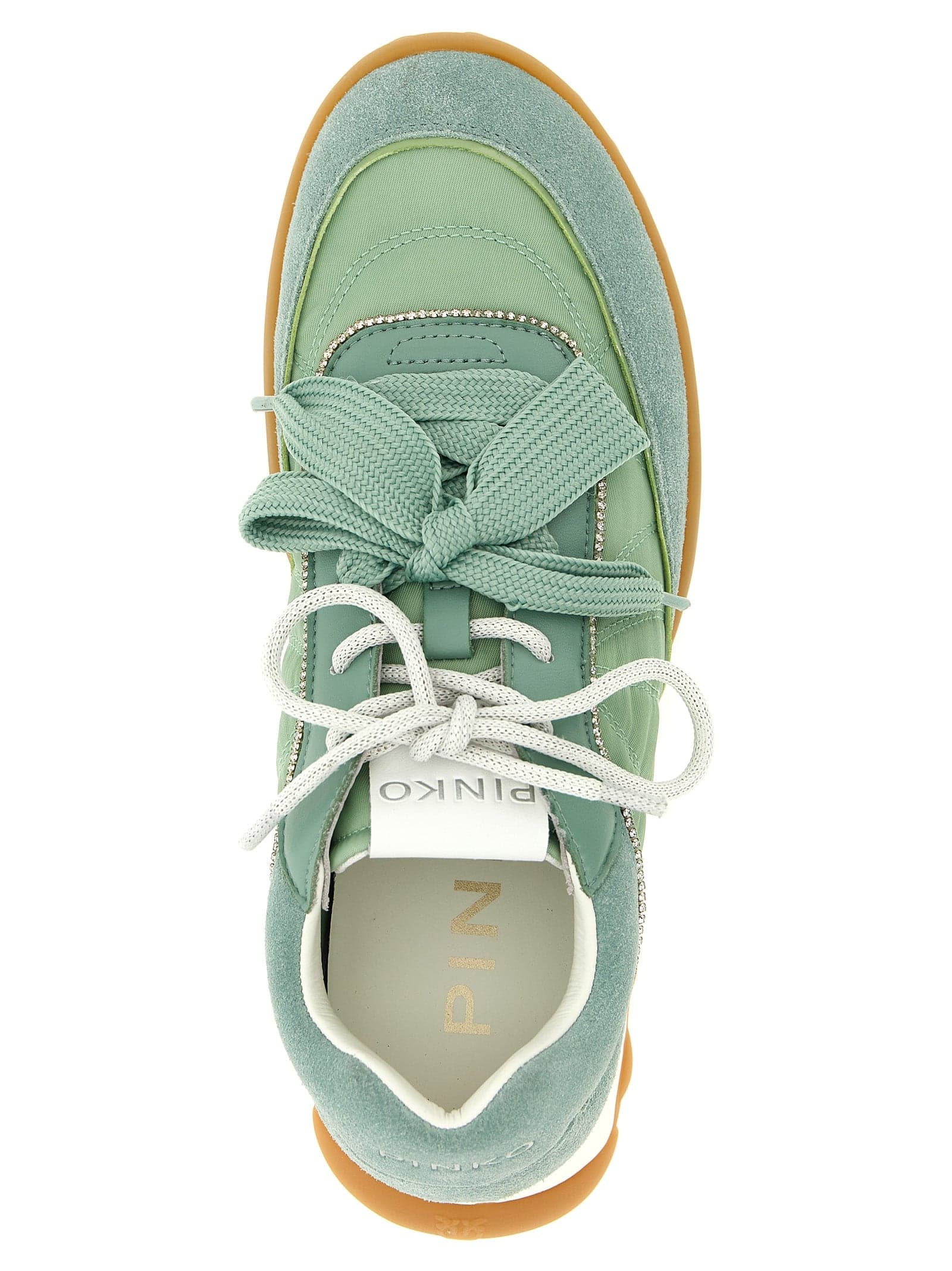 PINKO Bicolor Calfskin Sneakers - 4