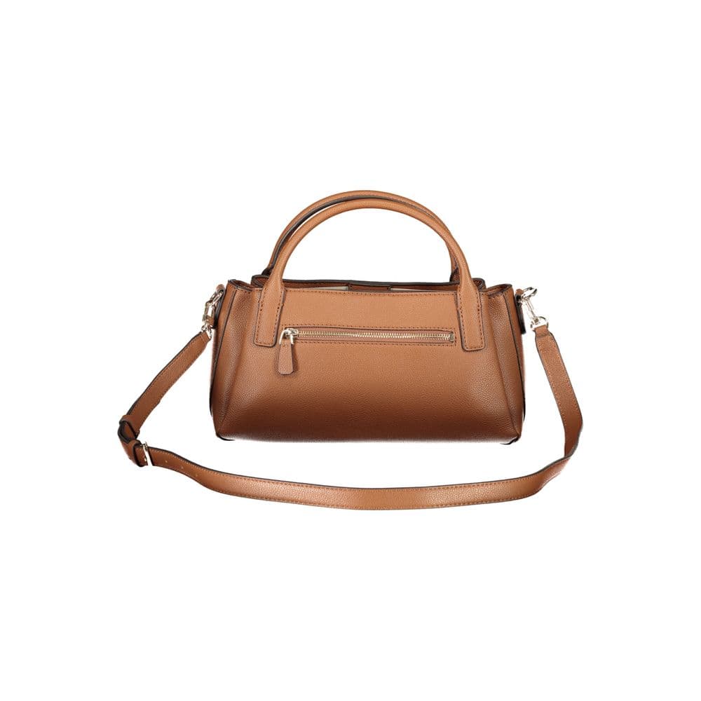 Guess Jeans Brown Polyurethane Women's Bag with Adjustable Strap - 2