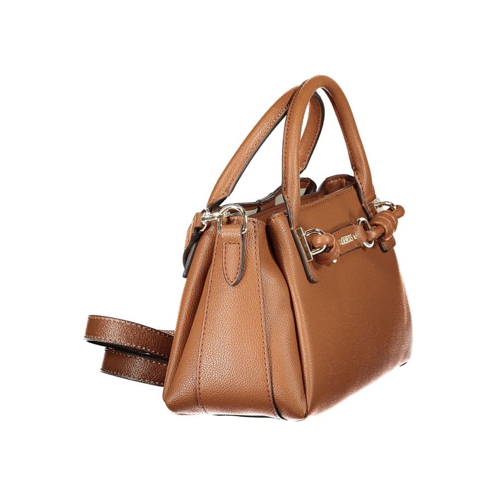 Guess Jeans Brown Polyurethane Women's Bag with Adjustable Strap - 3