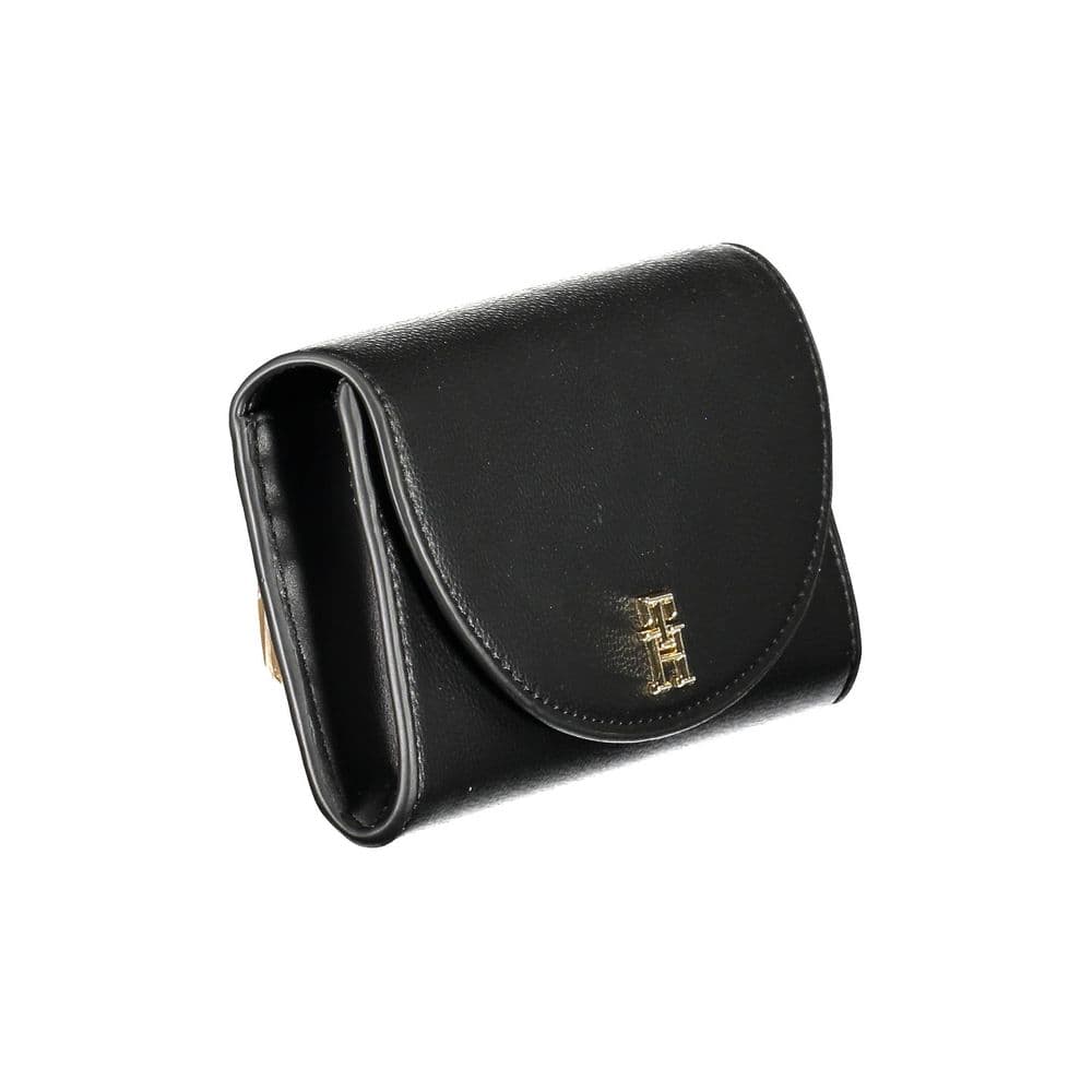 Tommy Hilfiger Black Polyurethane Women Wallet - 3