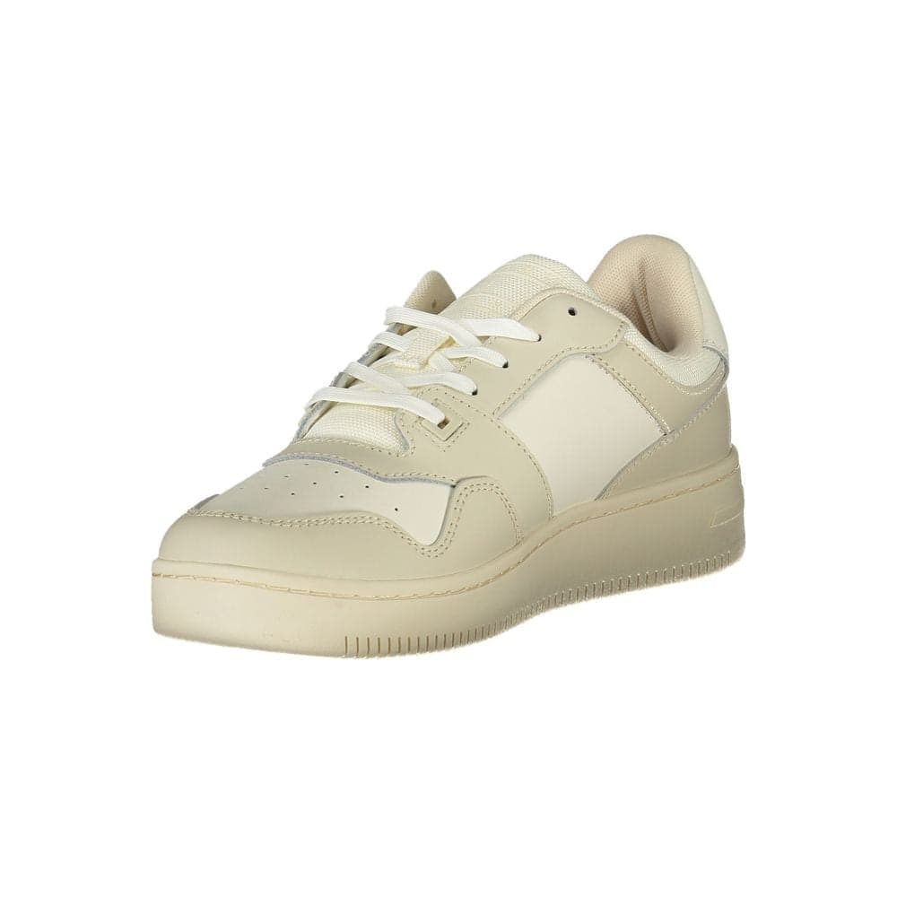 Tommy Hilfiger Beige Leather Men Sneaker - 3