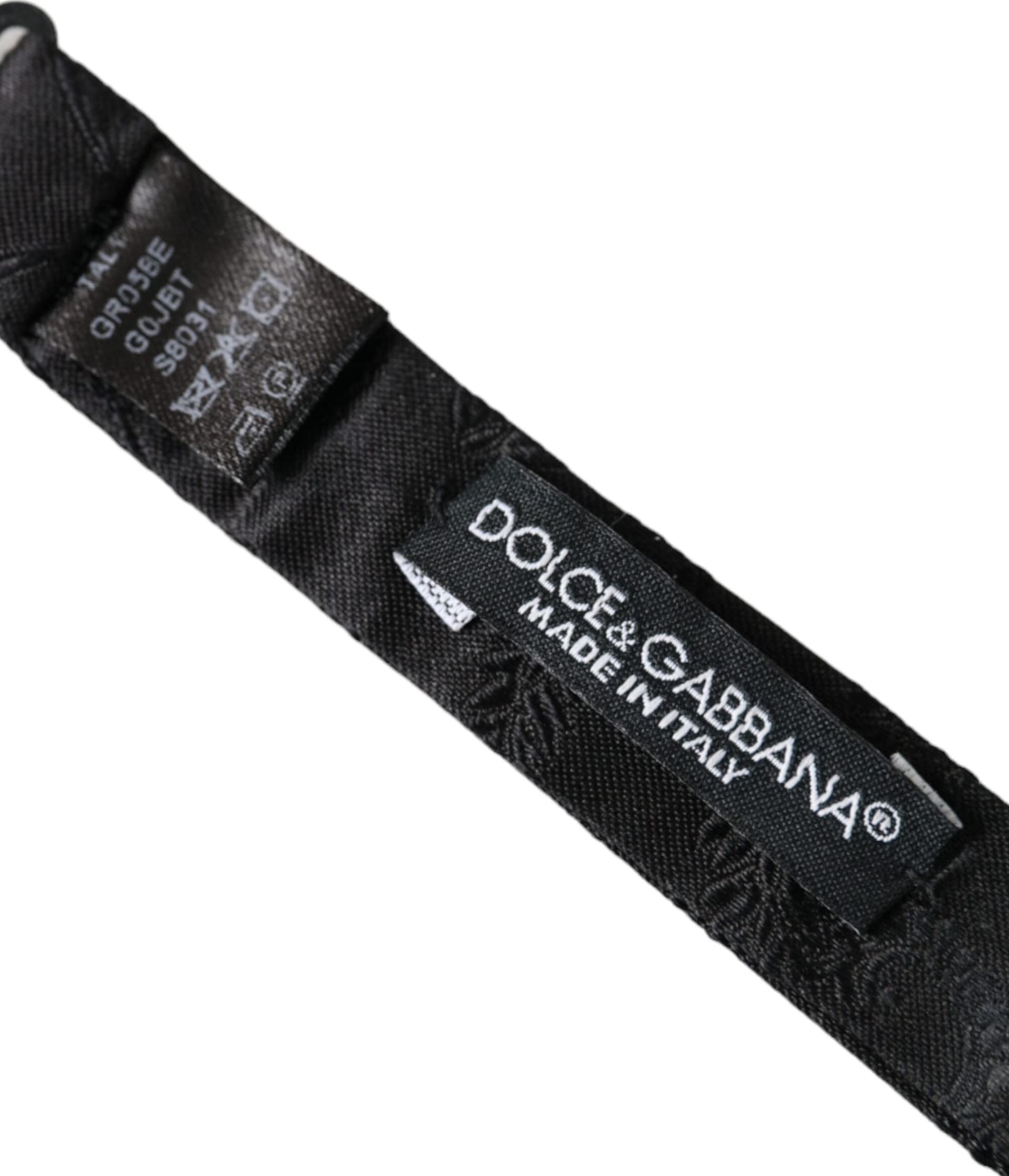 Dolce & Gabbana Multicolor Fantasy Silk Adjustable Neck Bow Tie - 6