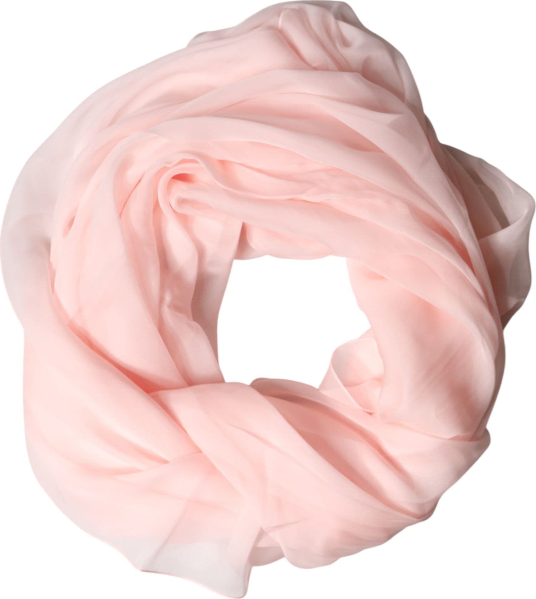 Dolce & Gabbana Light Pink Stole Silk Neck Wrap Shawl  Scarf - 5