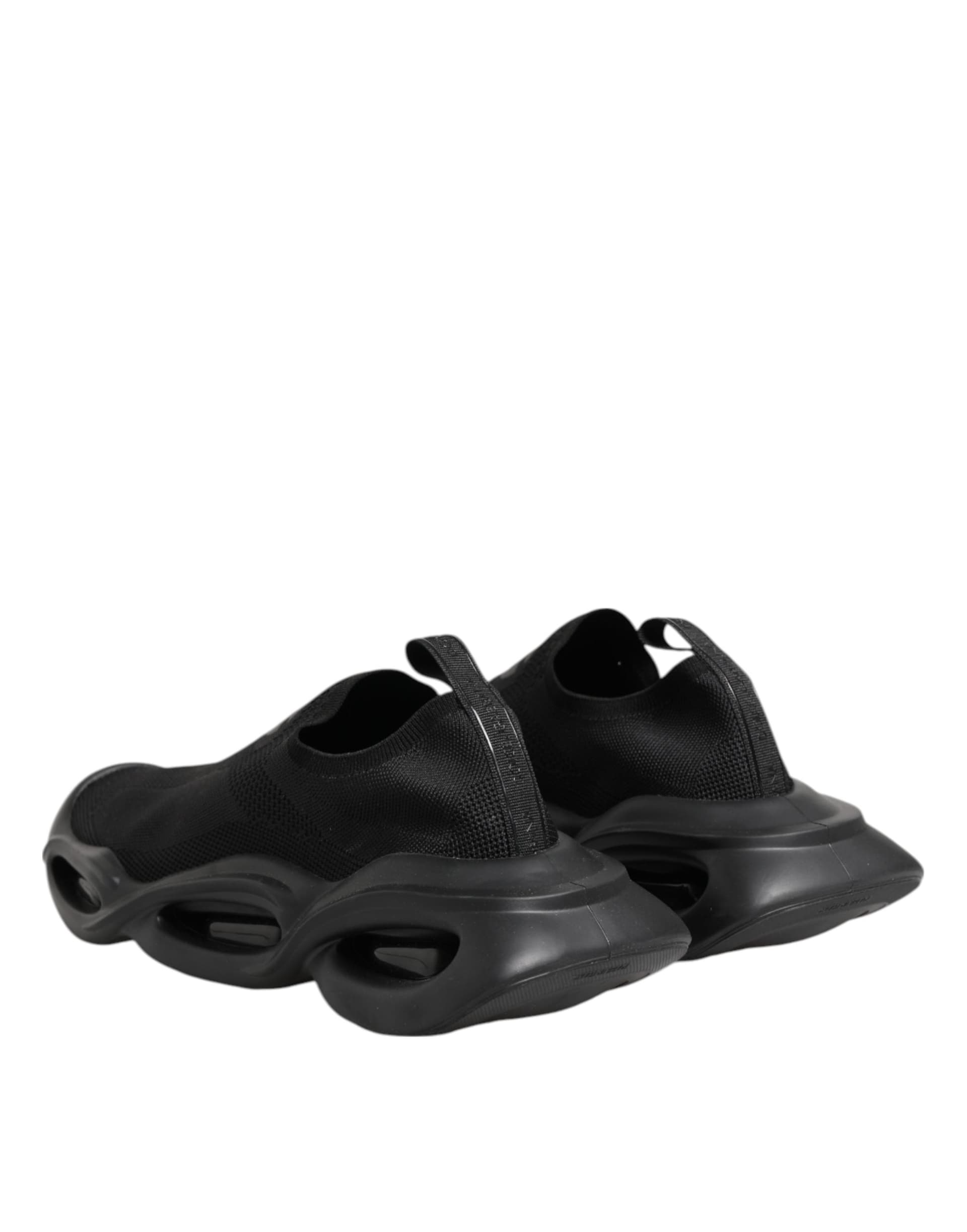 Dolce & Gabbana Black Slip On Wave Low Top Sneakers Shoes - 4