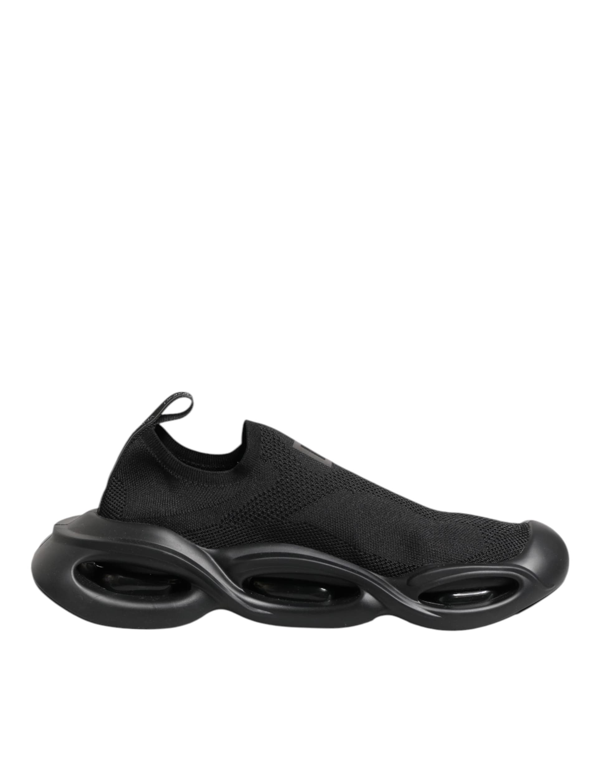 Dolce & Gabbana Black Slip On Wave Low Top Sneakers Shoes - 7