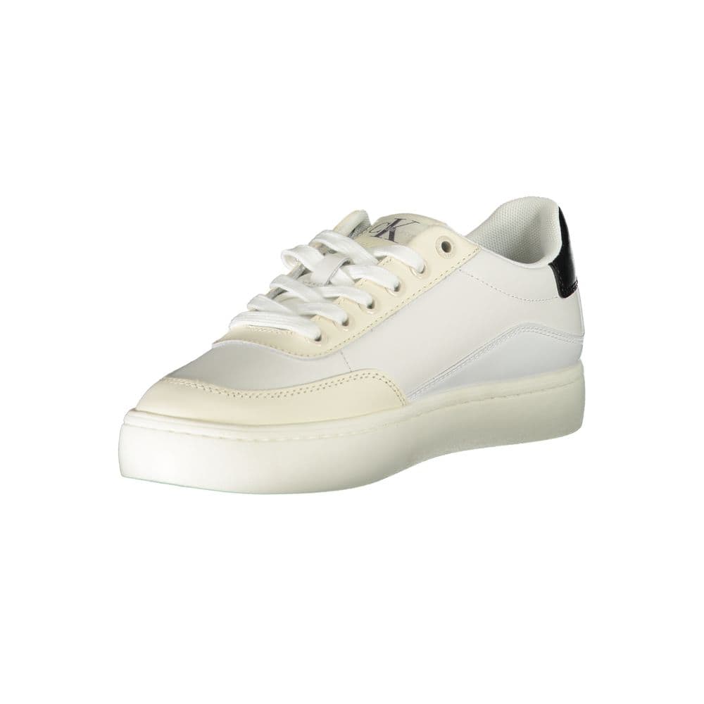 Calvin Klein White Polyurethane Women Sneaker - 3