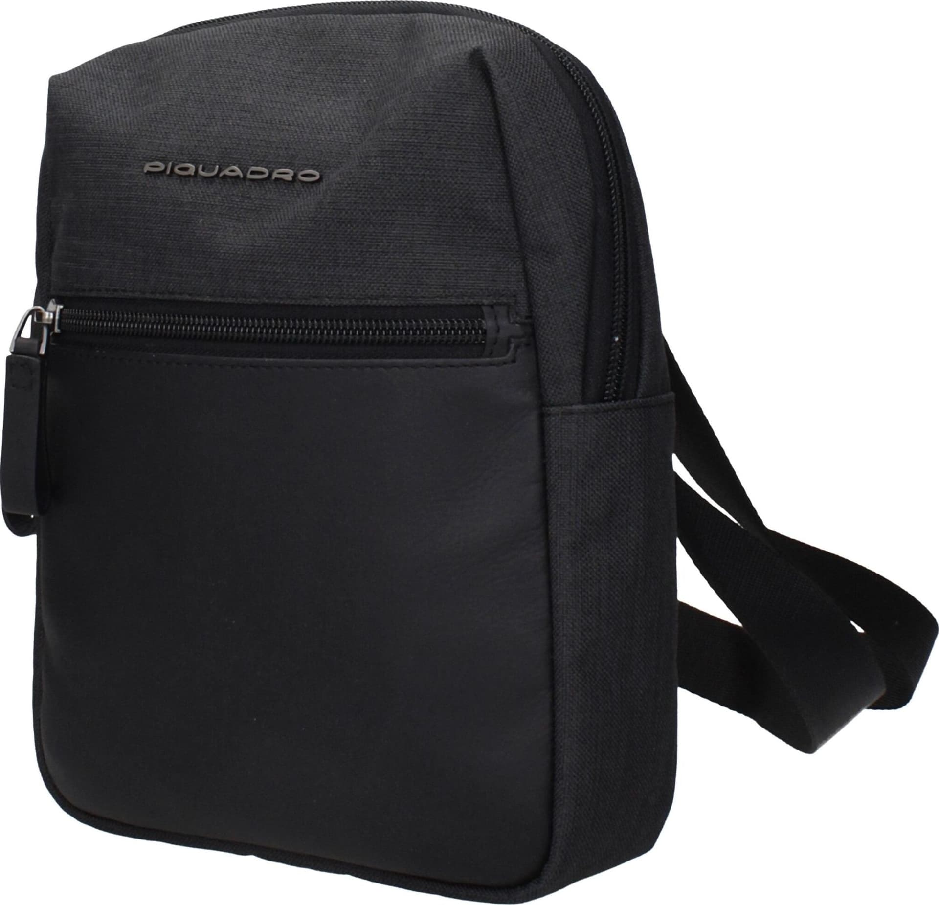 Piquadro Black Fabric Crossbody Bag - 2