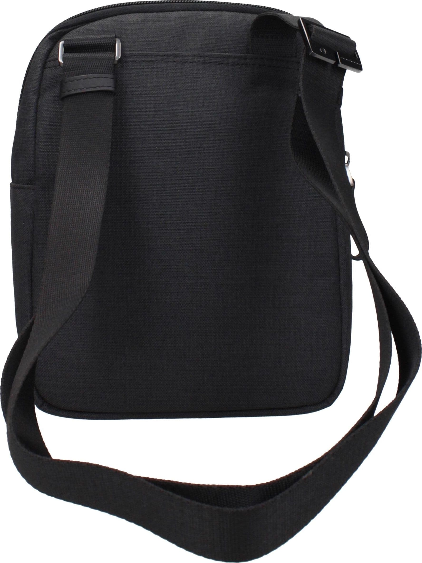 Piquadro Black Fabric Crossbody Bag - 3
