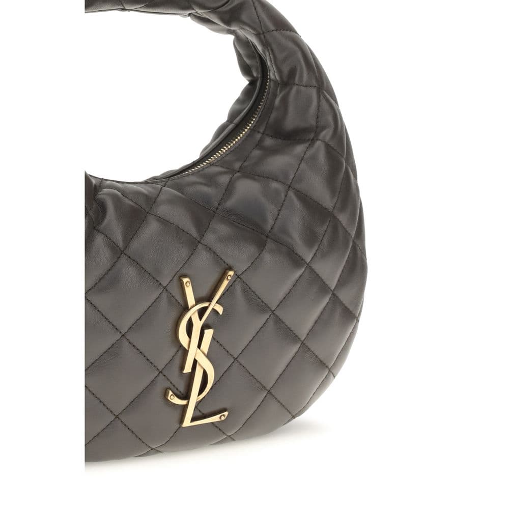 Saint Laurent Gray Lamb Ovis Aries Aries Handbag - 4