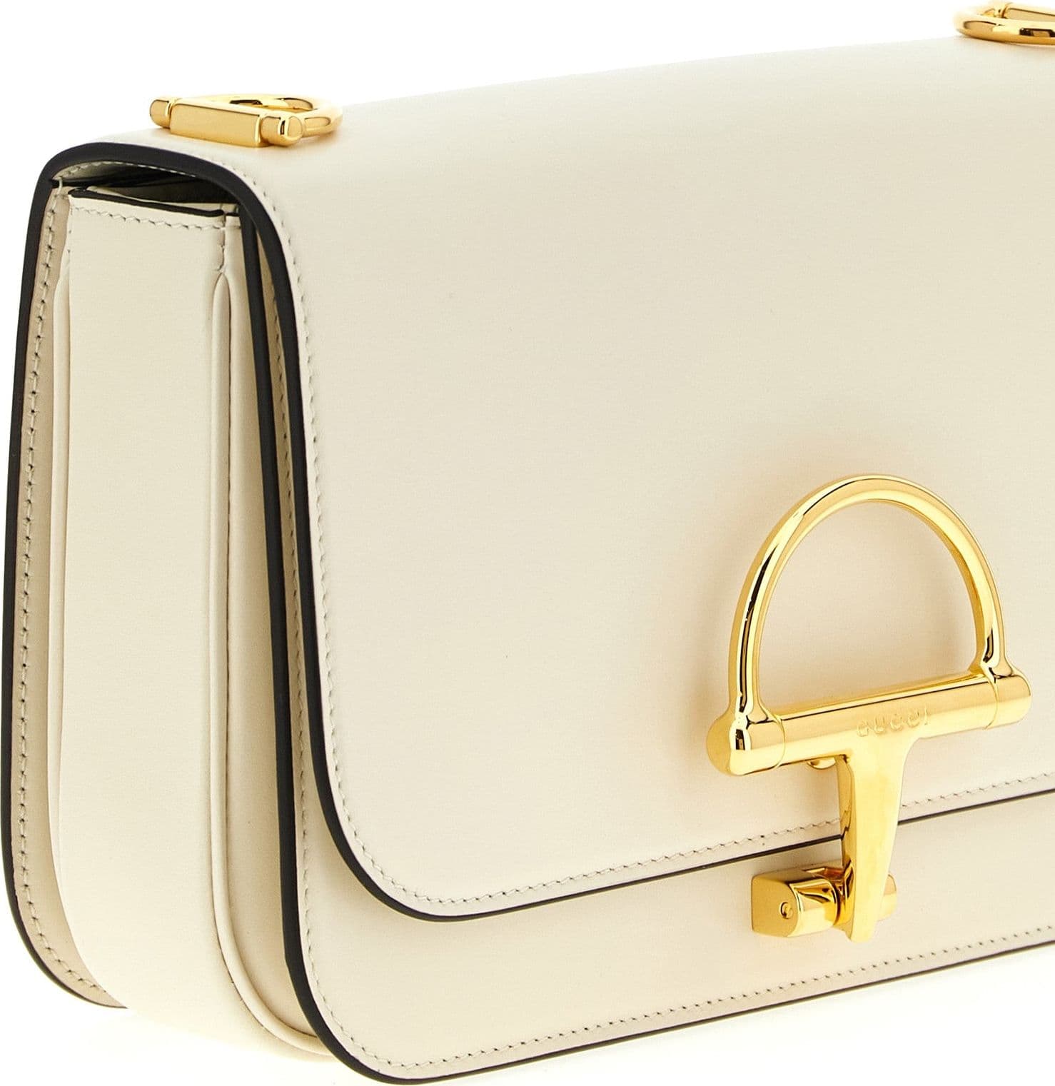 Gucci White Calfskin Shoulder Bag - 3
