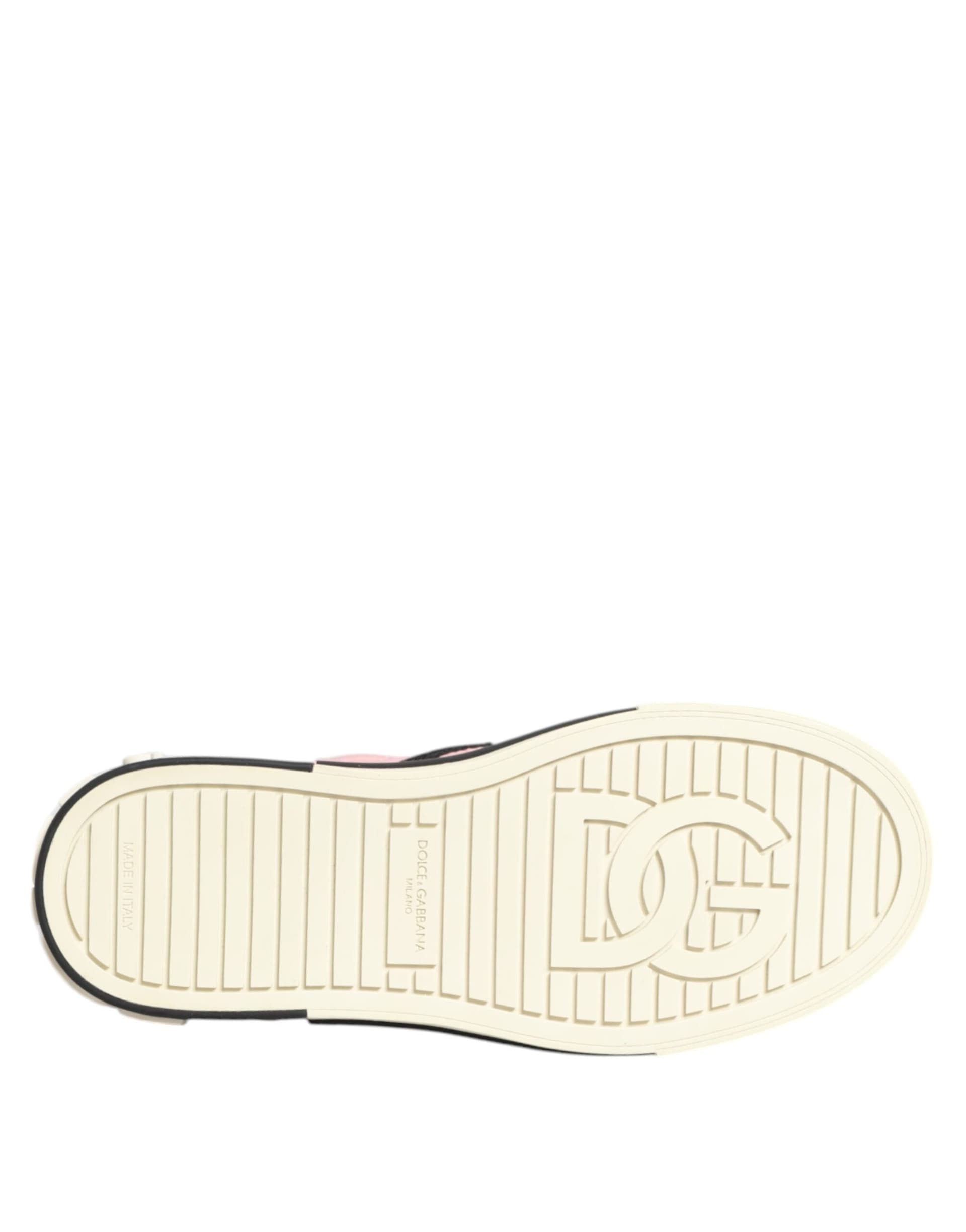 Dolce & Gabbana Pink Quilted Nylon Slip-On Sneaker Shoes - 8