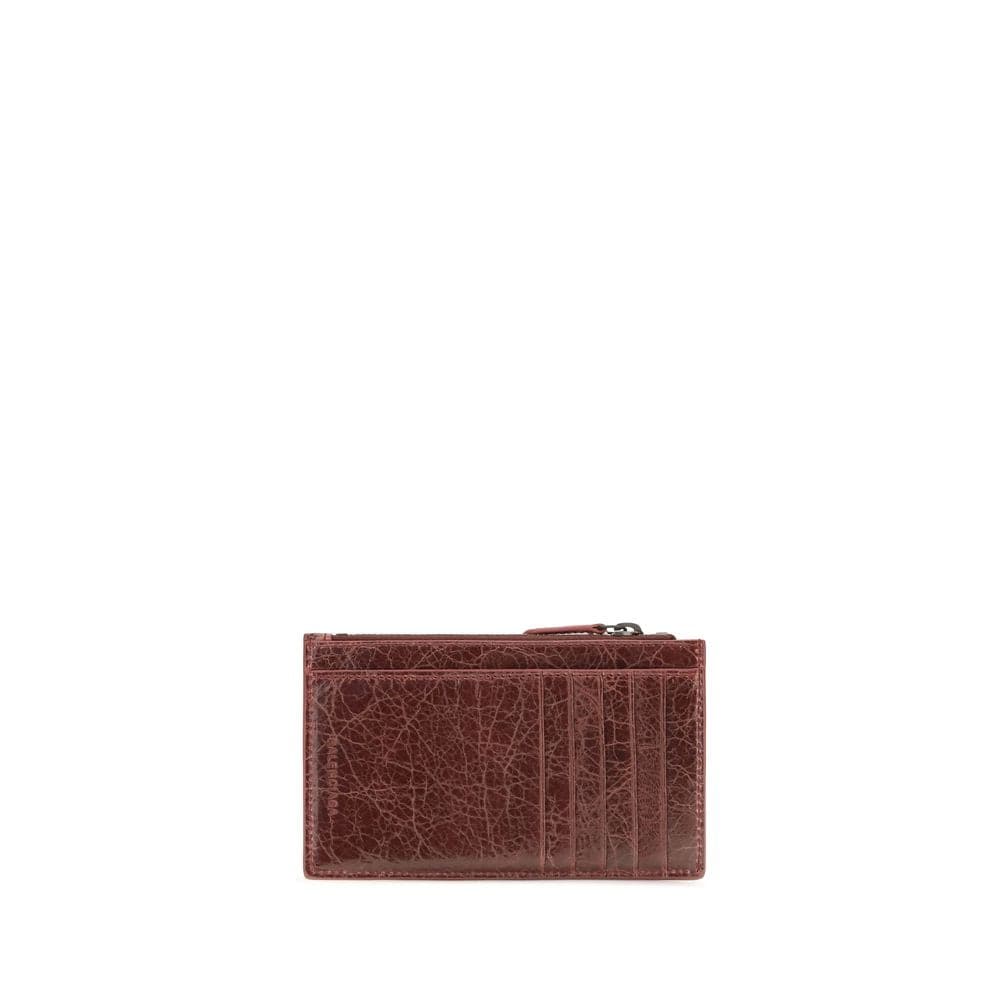 Balenciaga Bordeaux Lamb Ovis Aries Aries Wallet - 2