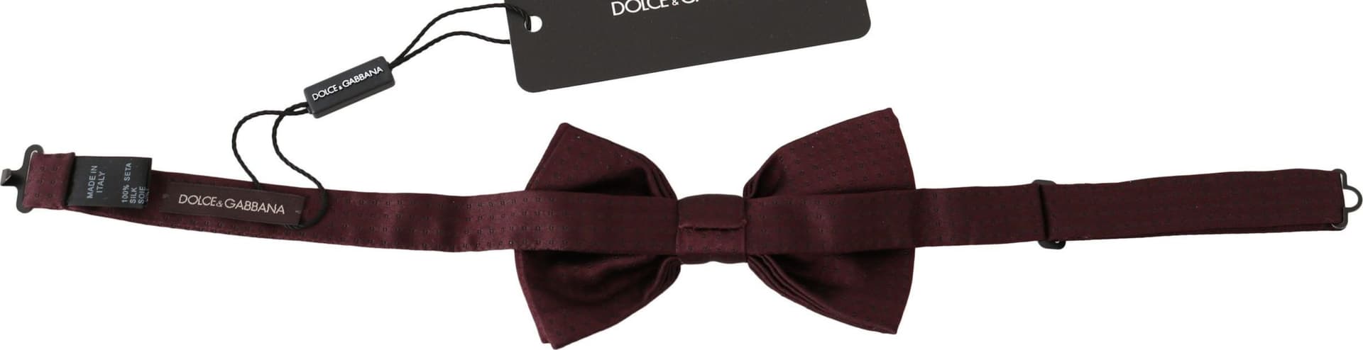 Dolce & Gabbana Silk Polka Dot Adjustable Neck Bow Tie Papillon - 2