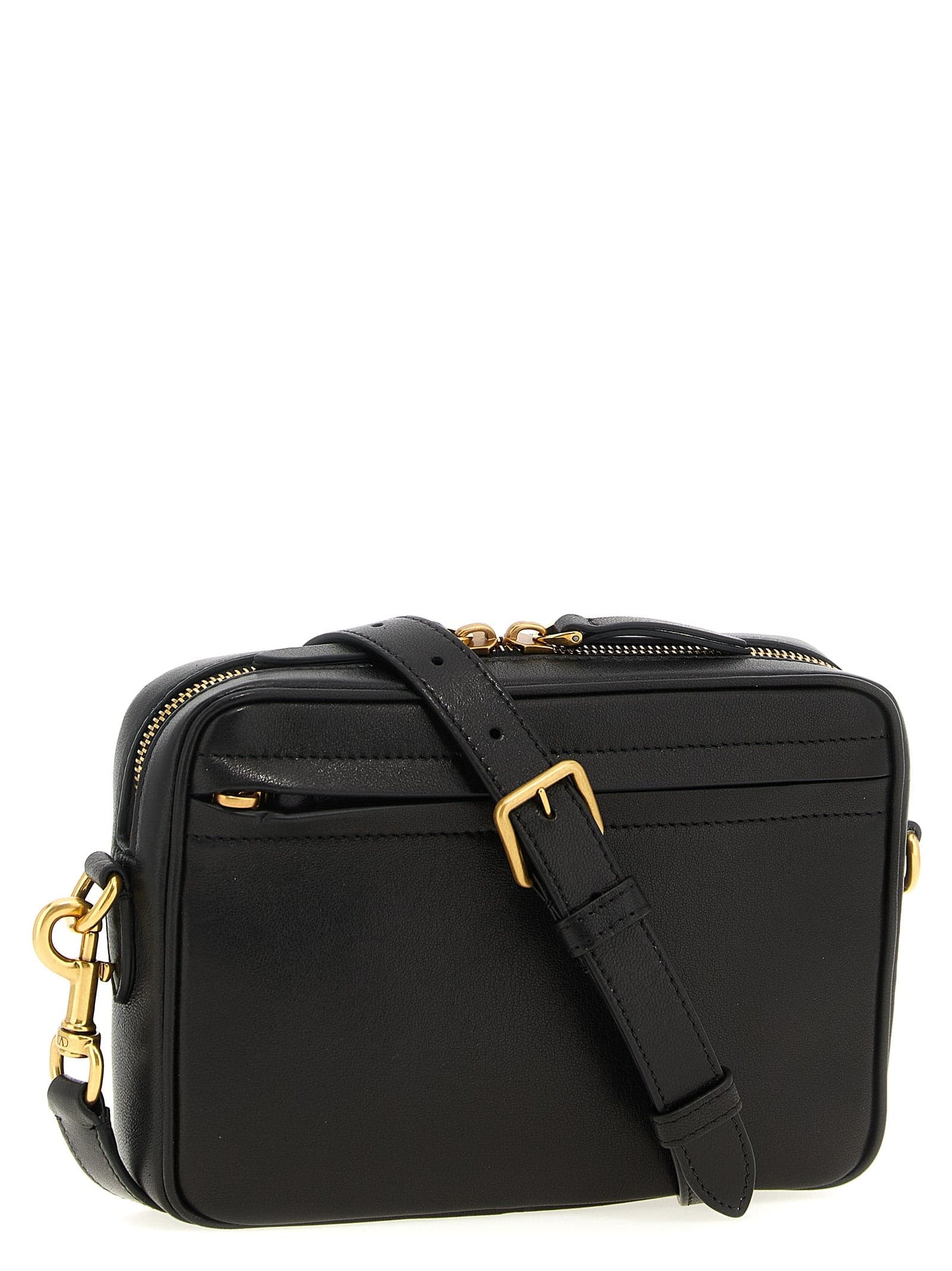 Valentino Garavani Brown Lamb Leather Crossbody Bag - 3