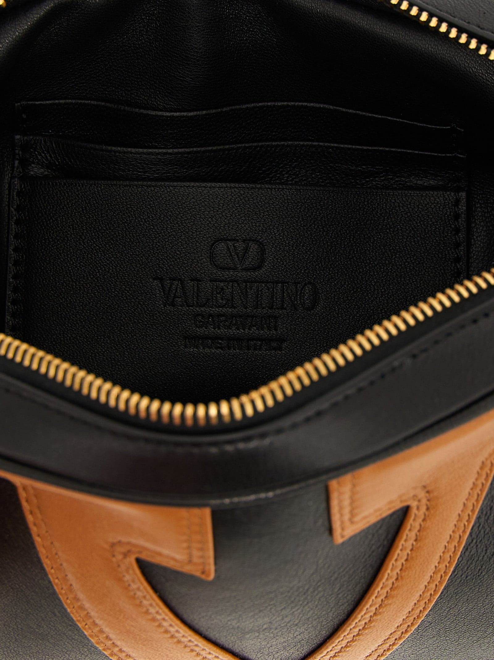 Valentino Garavani Brown Lamb Leather Crossbody Bag - 5