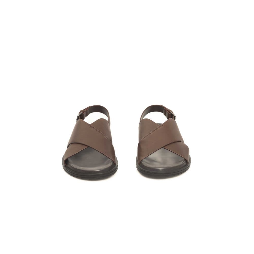 Cerruti 1881 Brown Cowhide Men Sandal - 2