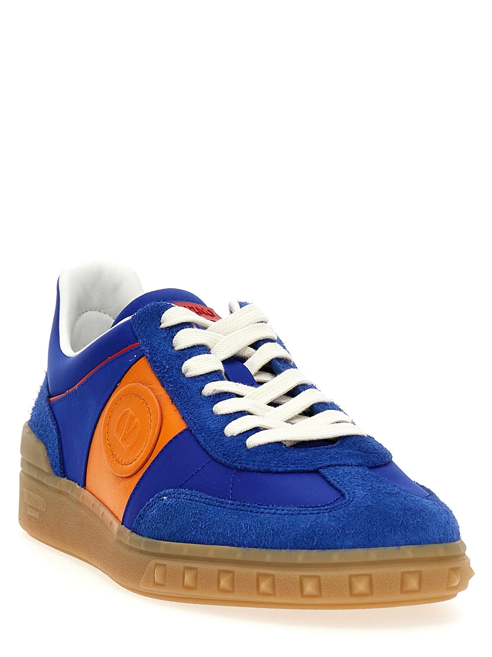 Valentino Garavani Blue Bovine Leather Low Top Sneakers - 2