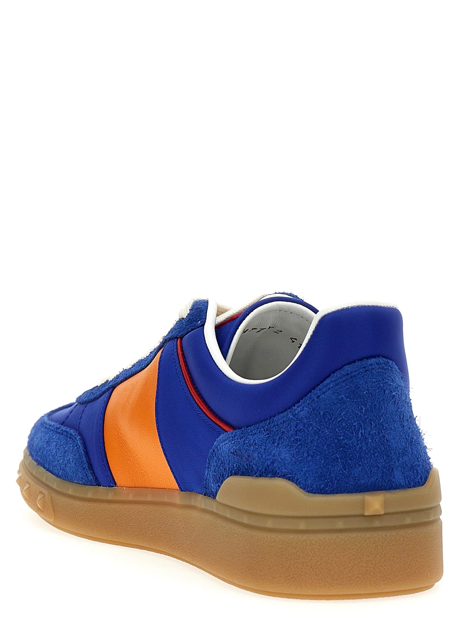 Valentino Garavani Blue Bovine Leather Low Top Sneakers - 3