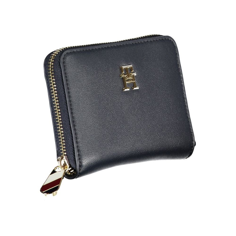 Tommy Hilfiger Blue Polyurethane Women Wallet - 3