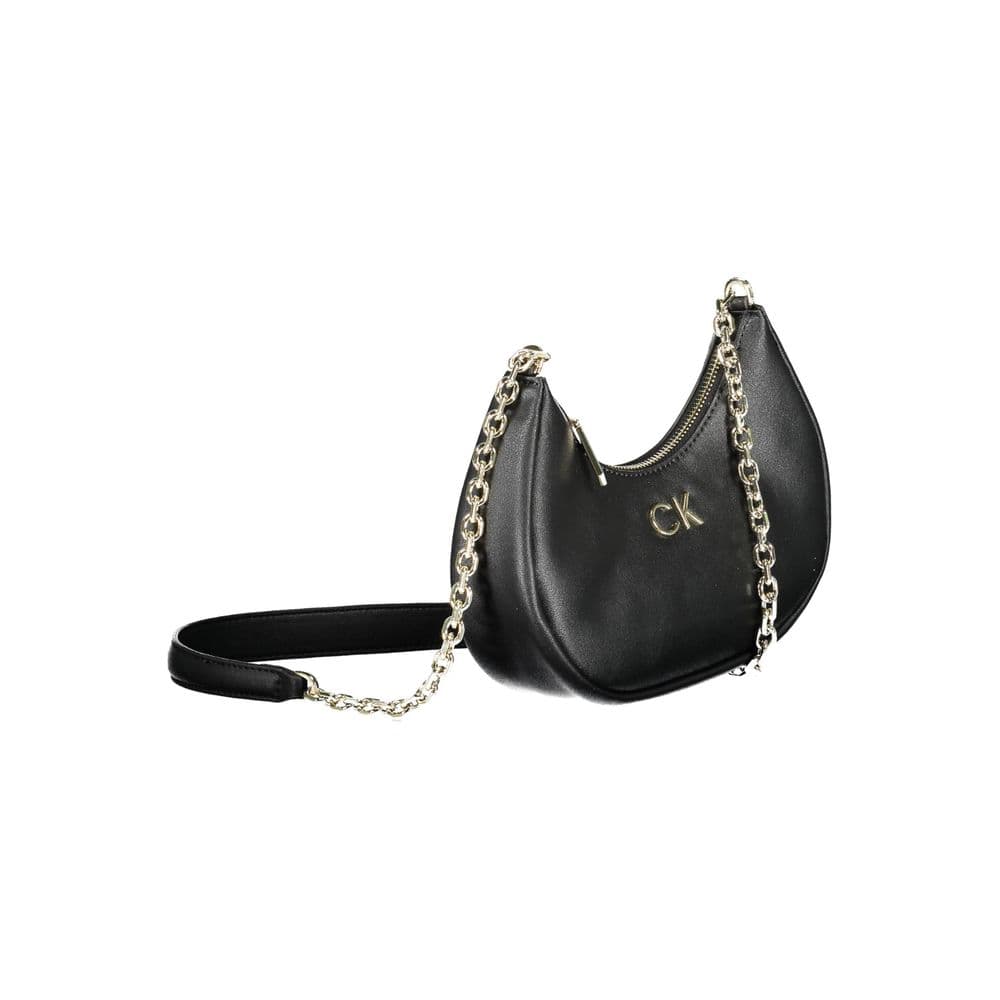 Calvin Klein Black Polyester Women Shoulder Bag - 3