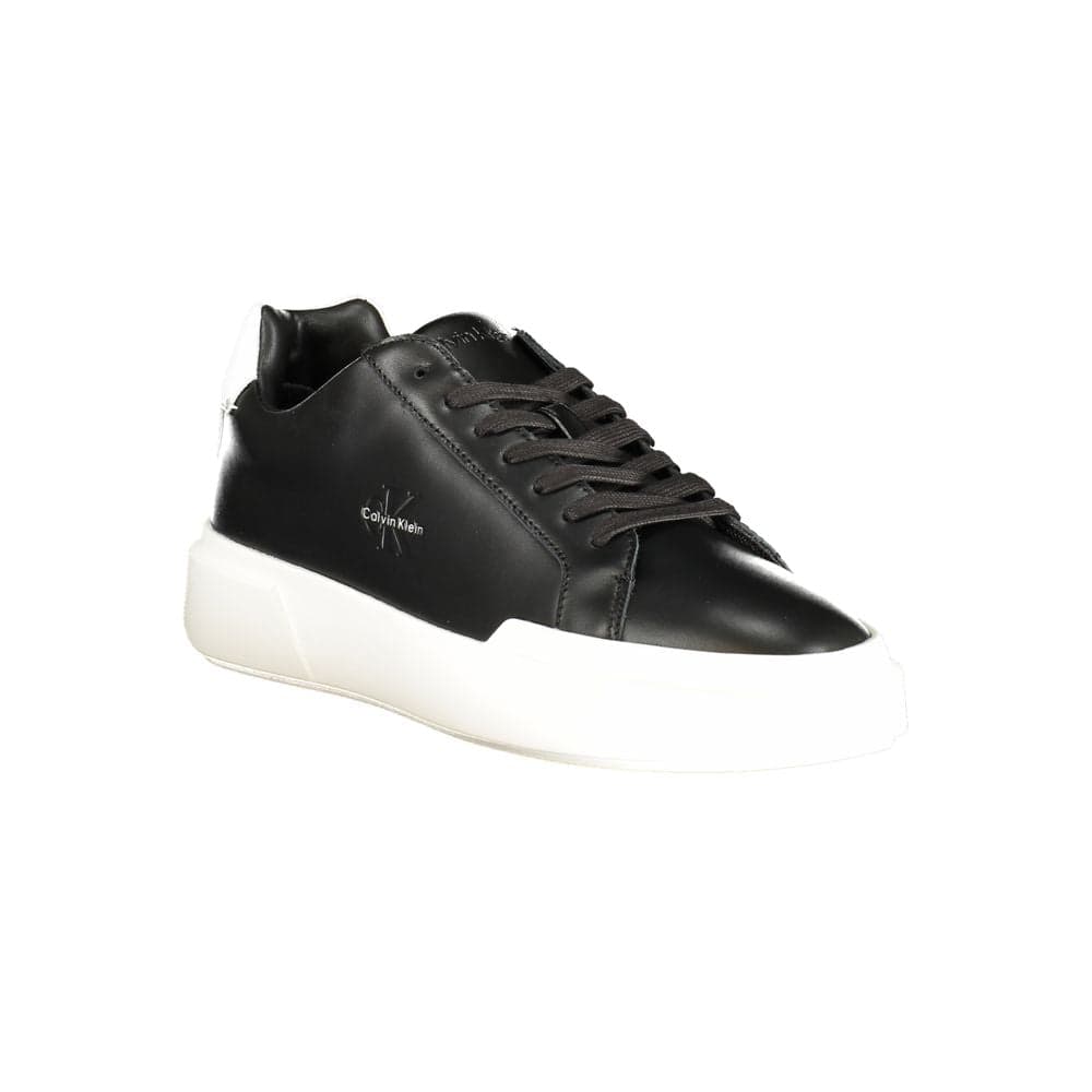 Calvin Klein Black Leather Men Sneaker - 2