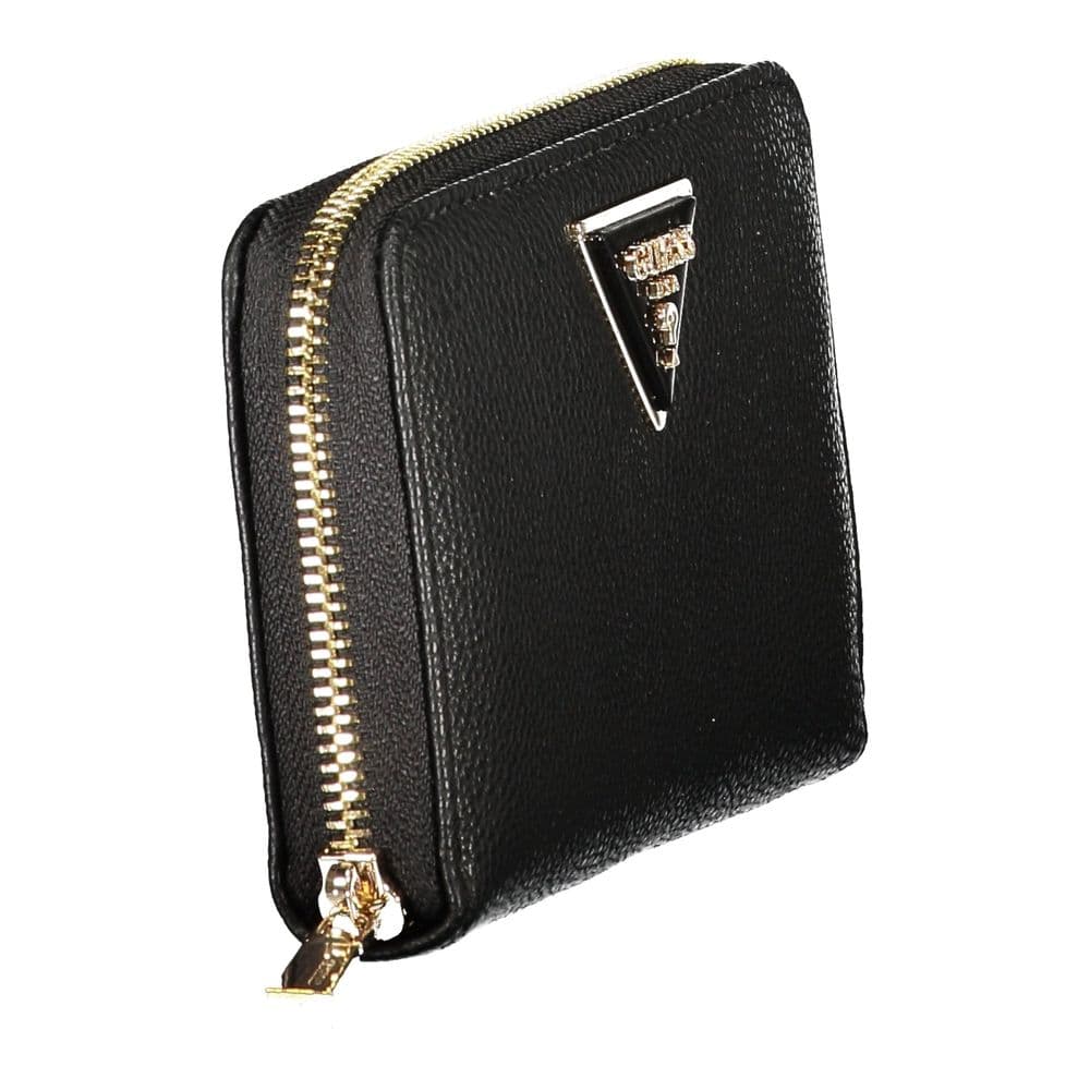 Guess Jeans Black Polyurethane Women's Wallet - 3