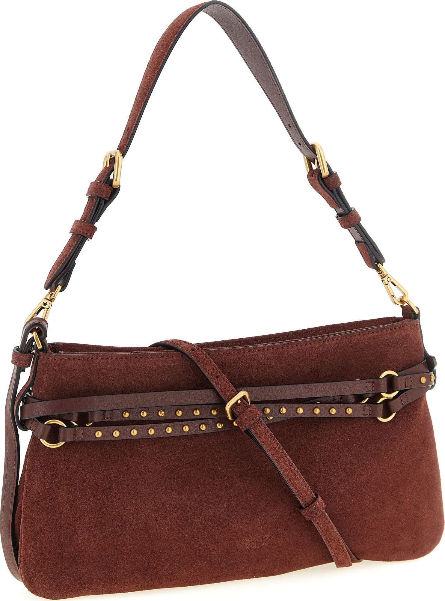 PINKO Bordeaux Cowhide Shoulder Bag - 2