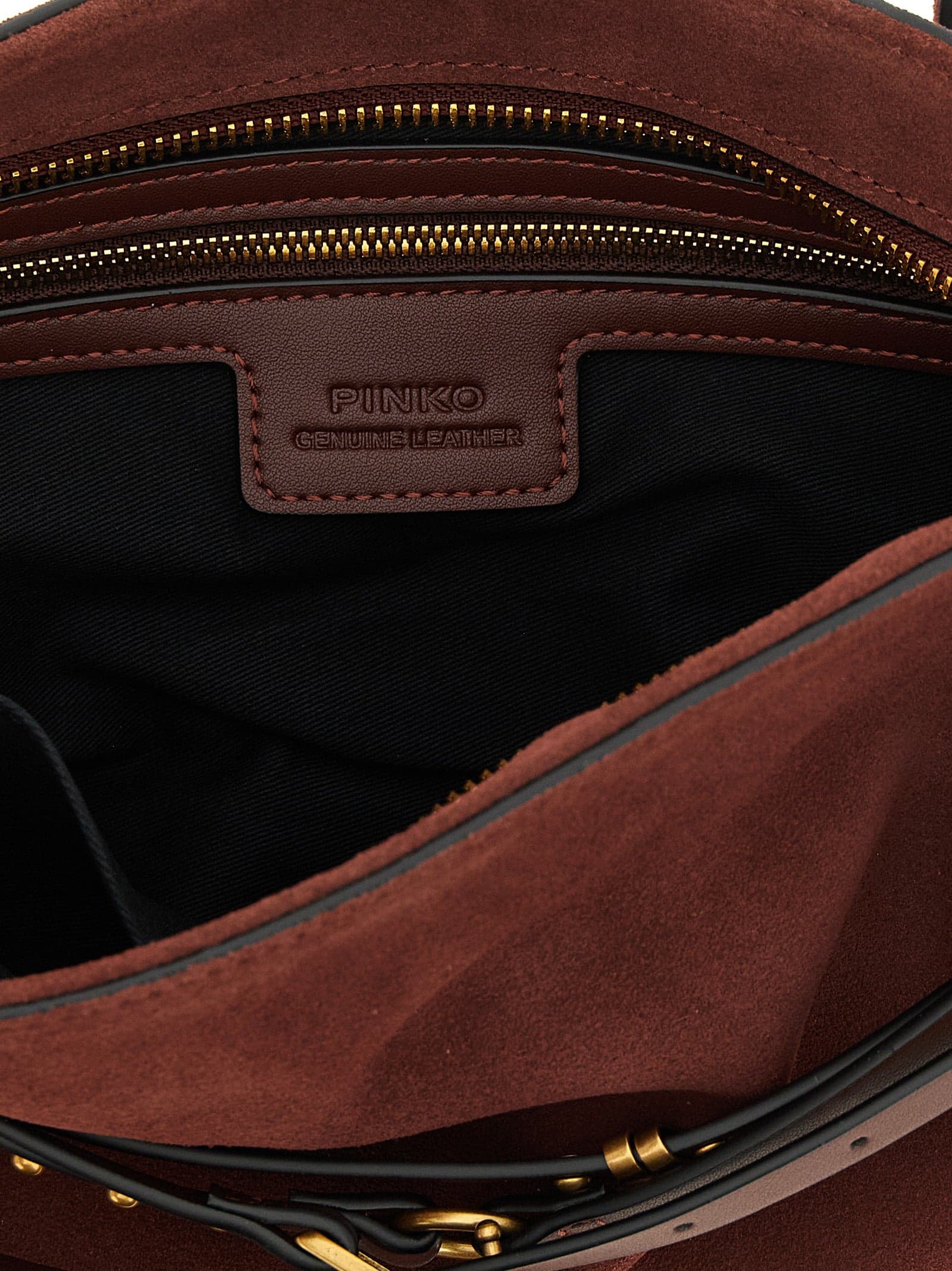 PINKO Bordeaux Cowhide Shoulder Bag - 4