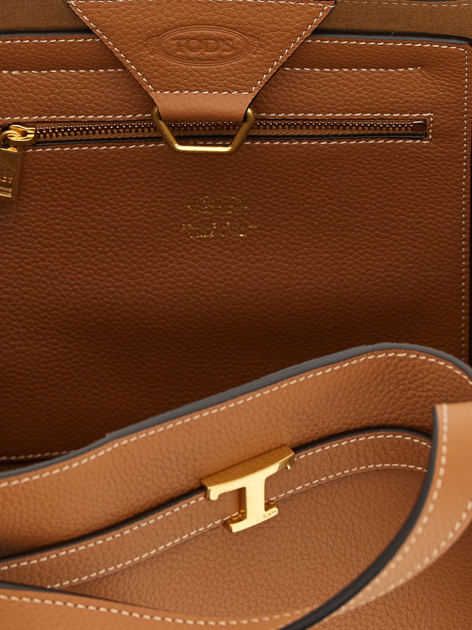 Tod's Brown Calfskin Tote Bag - 4