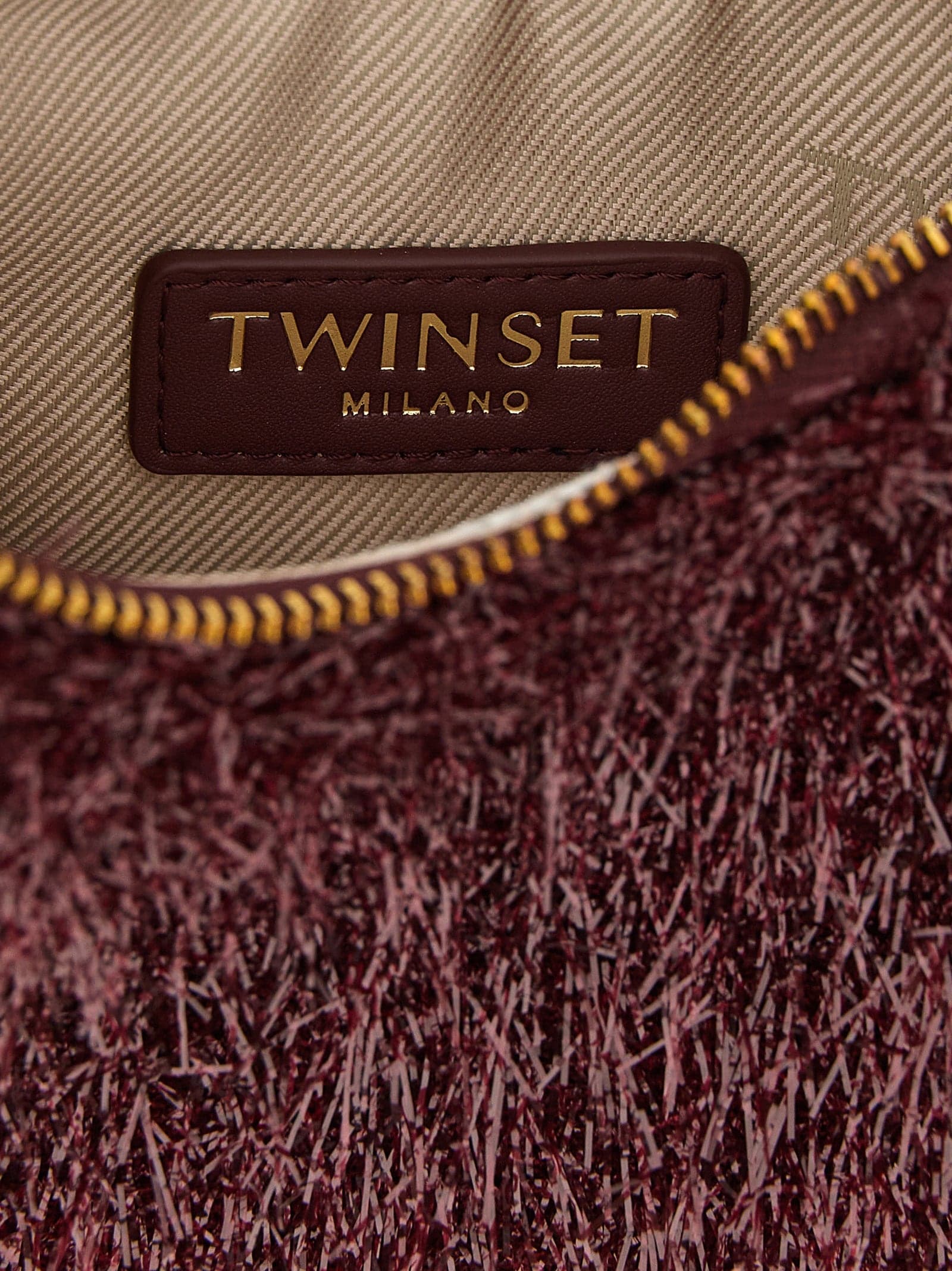 Twinset Bordeaux Polyester Handbag - 4