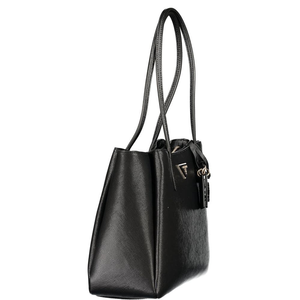 Guess Jeans Black Polyurethane Women's Bag - 3