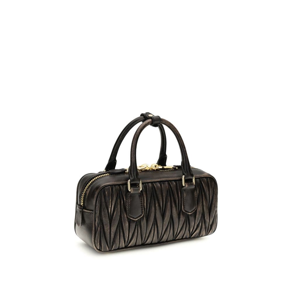 Miu Miu Brown Lamb Ovis Aries Aries Handbag - 3