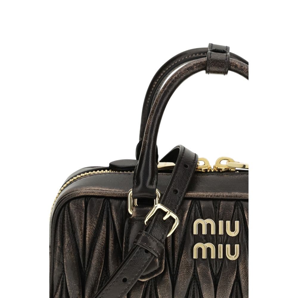 Miu Miu Brown Lamb Ovis Aries Aries Handbag - 4