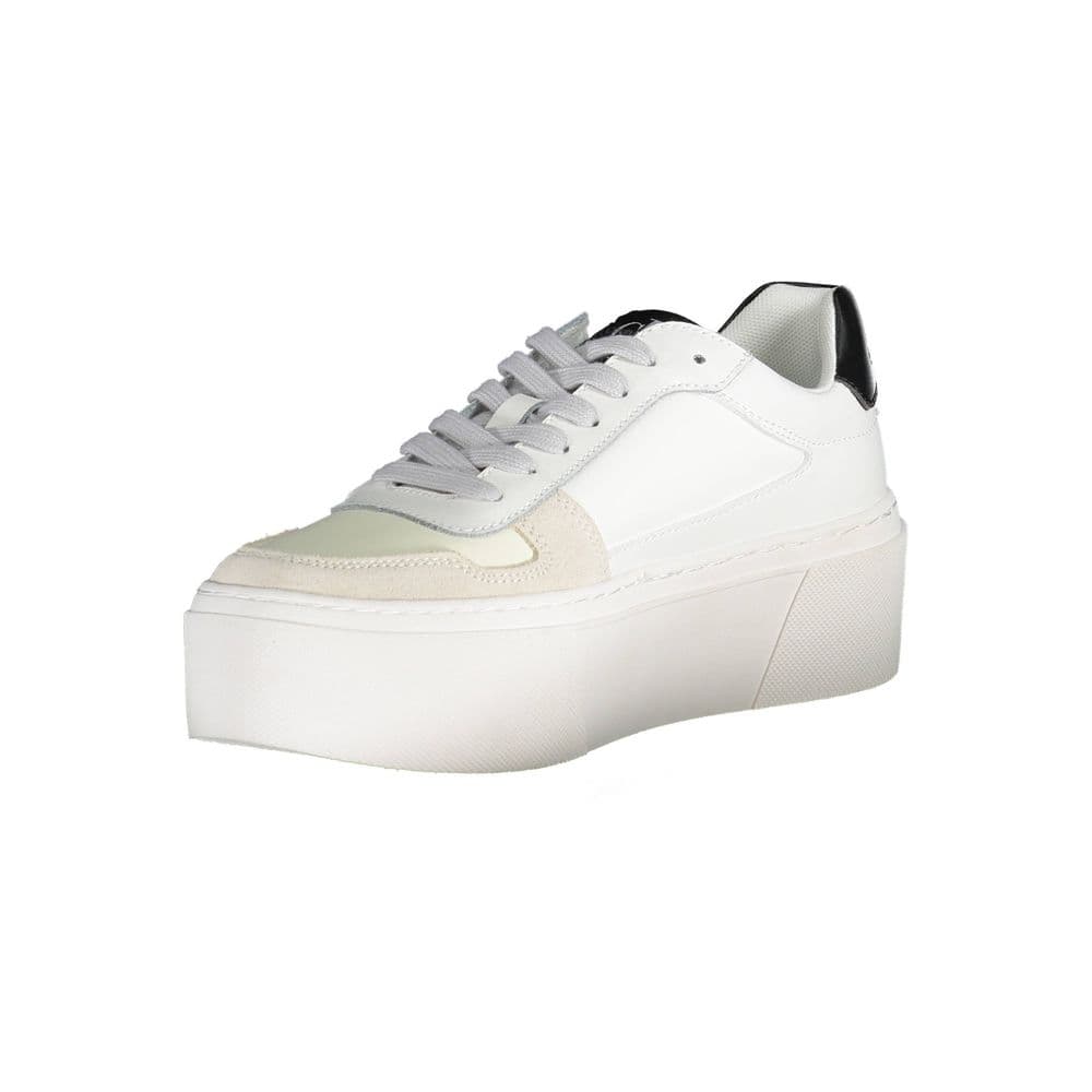 Calvin Klein White Polyester Women's Sneaker - 3