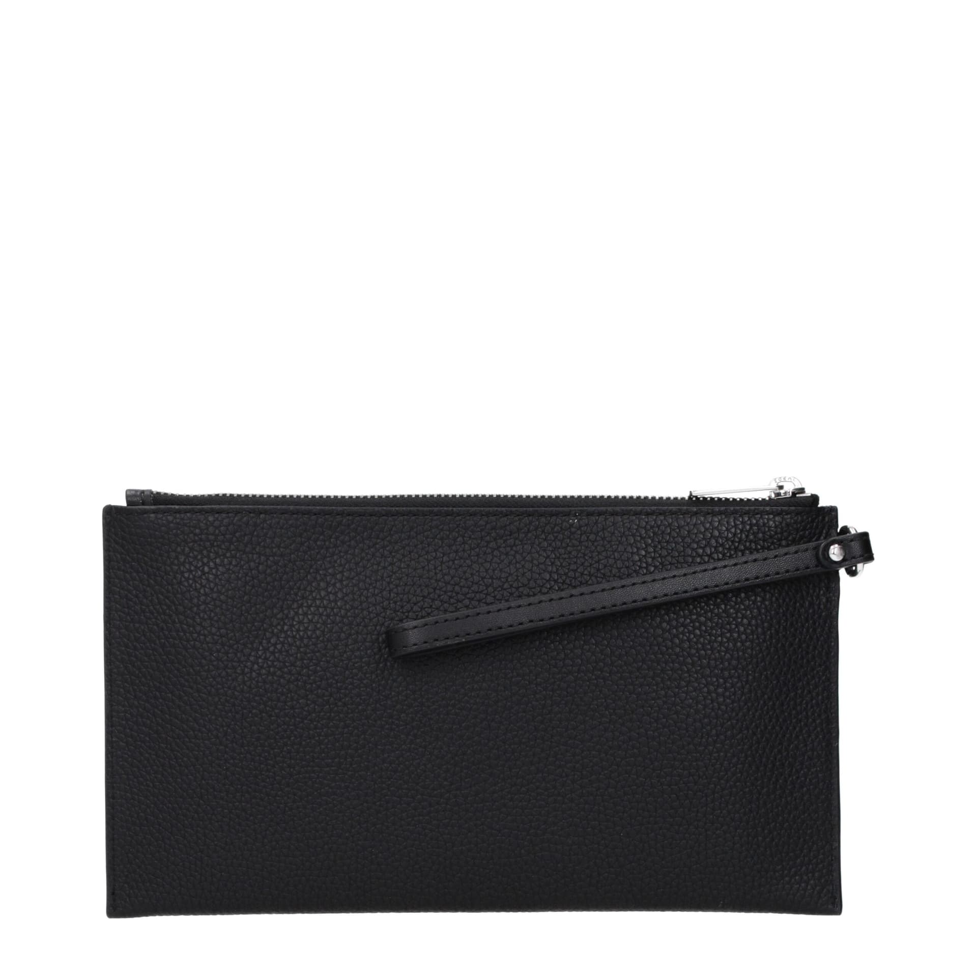 Michael Kors Black Leather Clutch Bag - 2