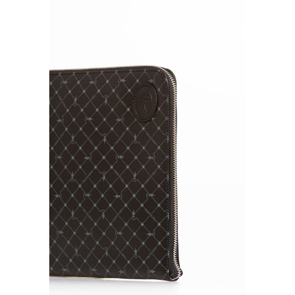 Trussardi Black Leather Men Clutch - 3