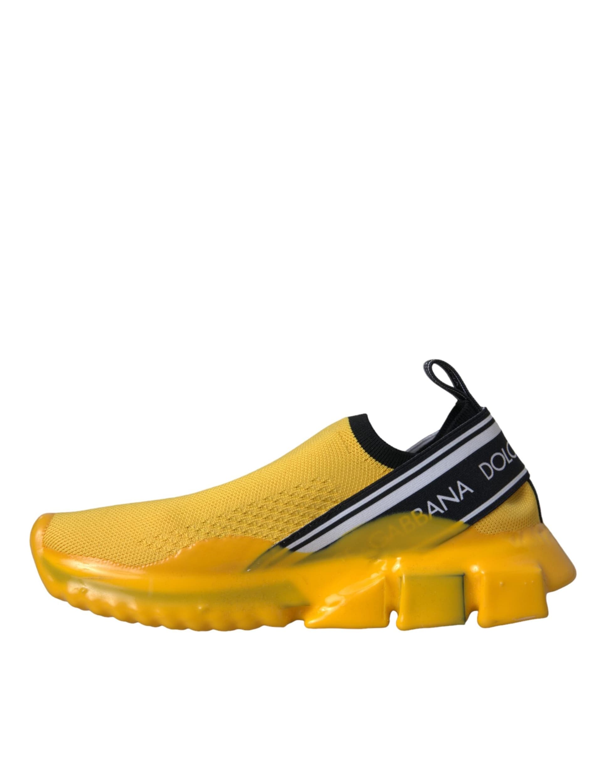 Dolce & Gabbana Yellow Sorrento Slip On Sneakers Women Shoes - 4