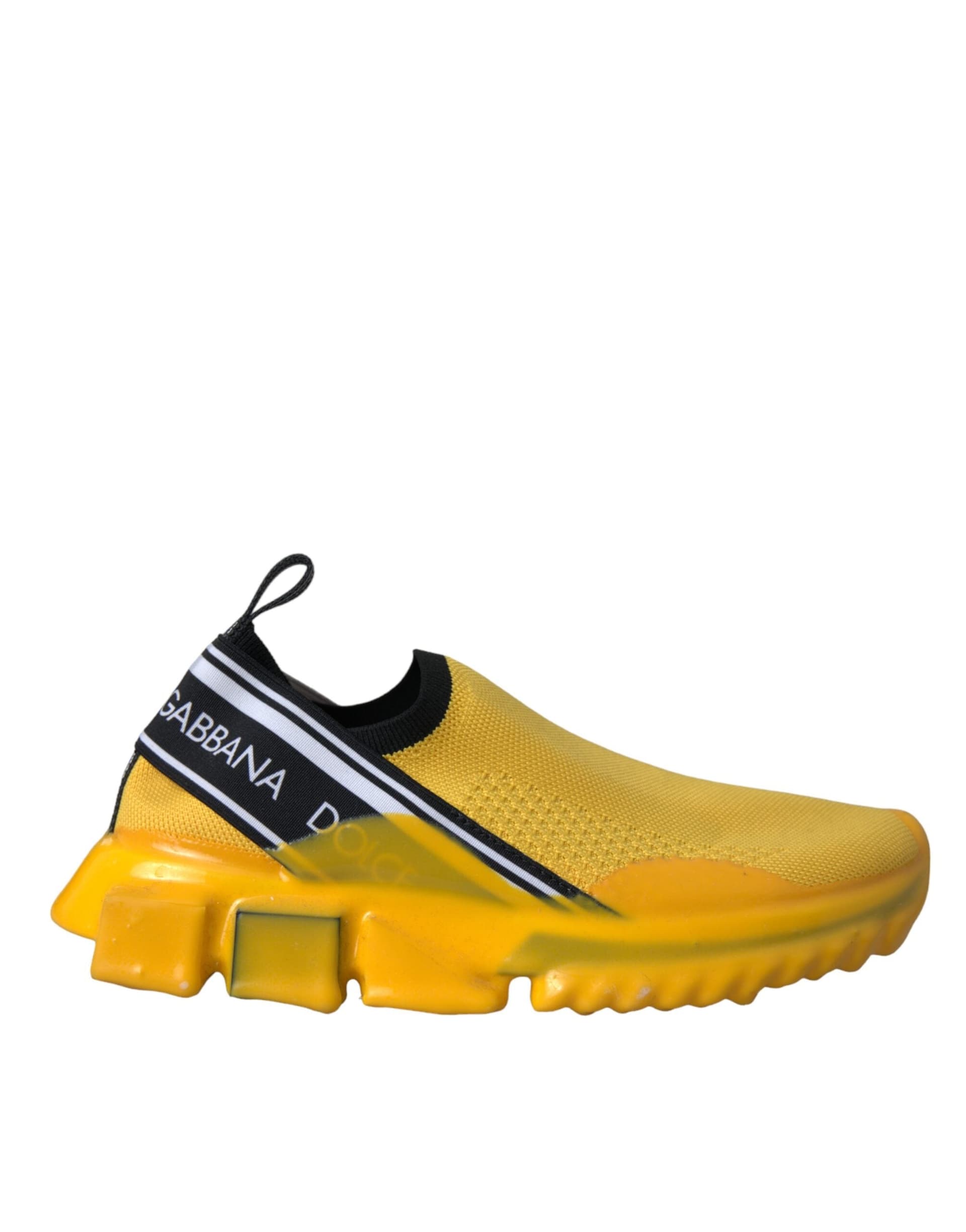 Dolce & Gabbana Yellow Sorrento Slip On Sneakers Women Shoes - 5
