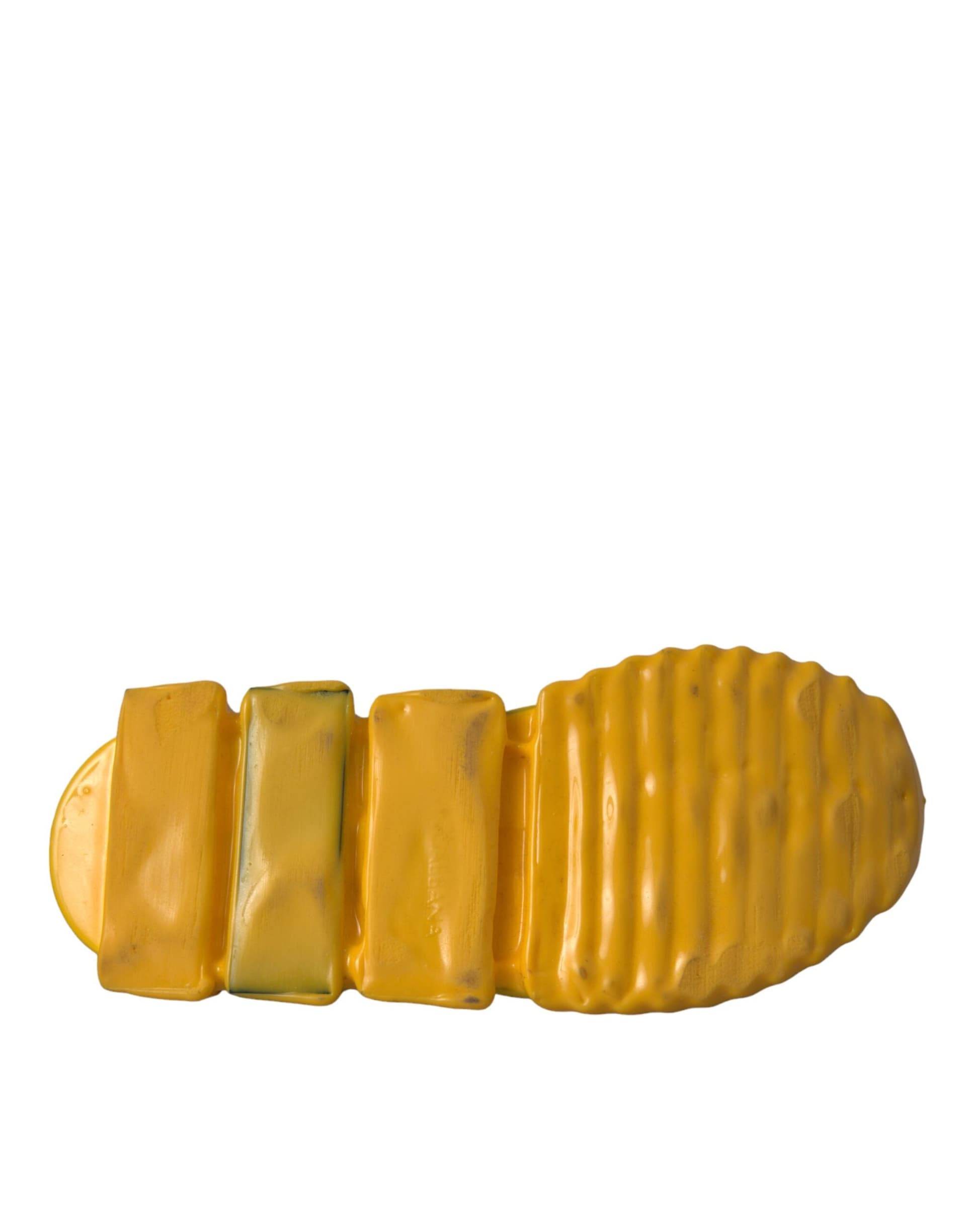 Dolce & Gabbana Yellow Sorrento Slip On Sneakers Women Shoes - 7