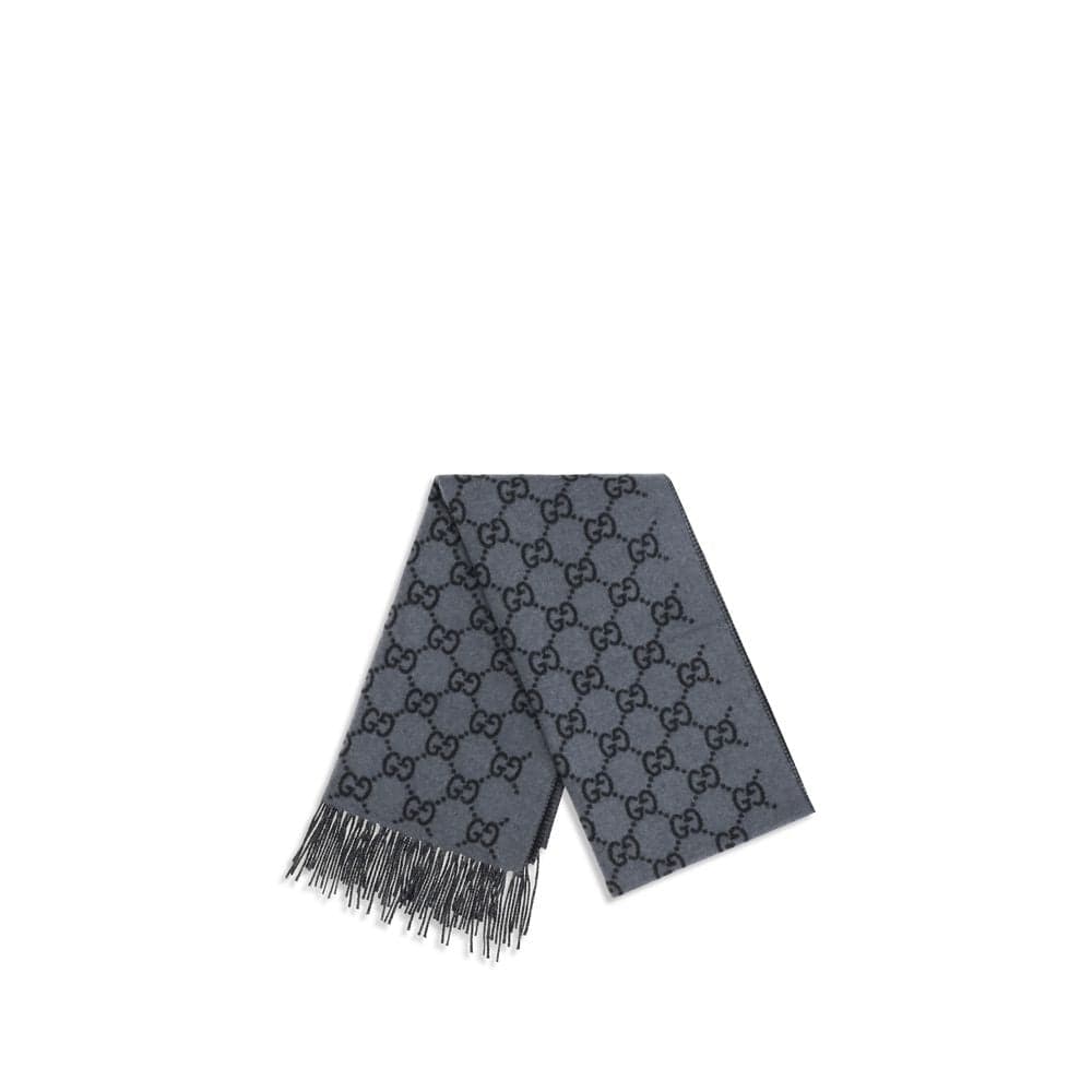 Gucci Blue Cashmere Foulard - 2