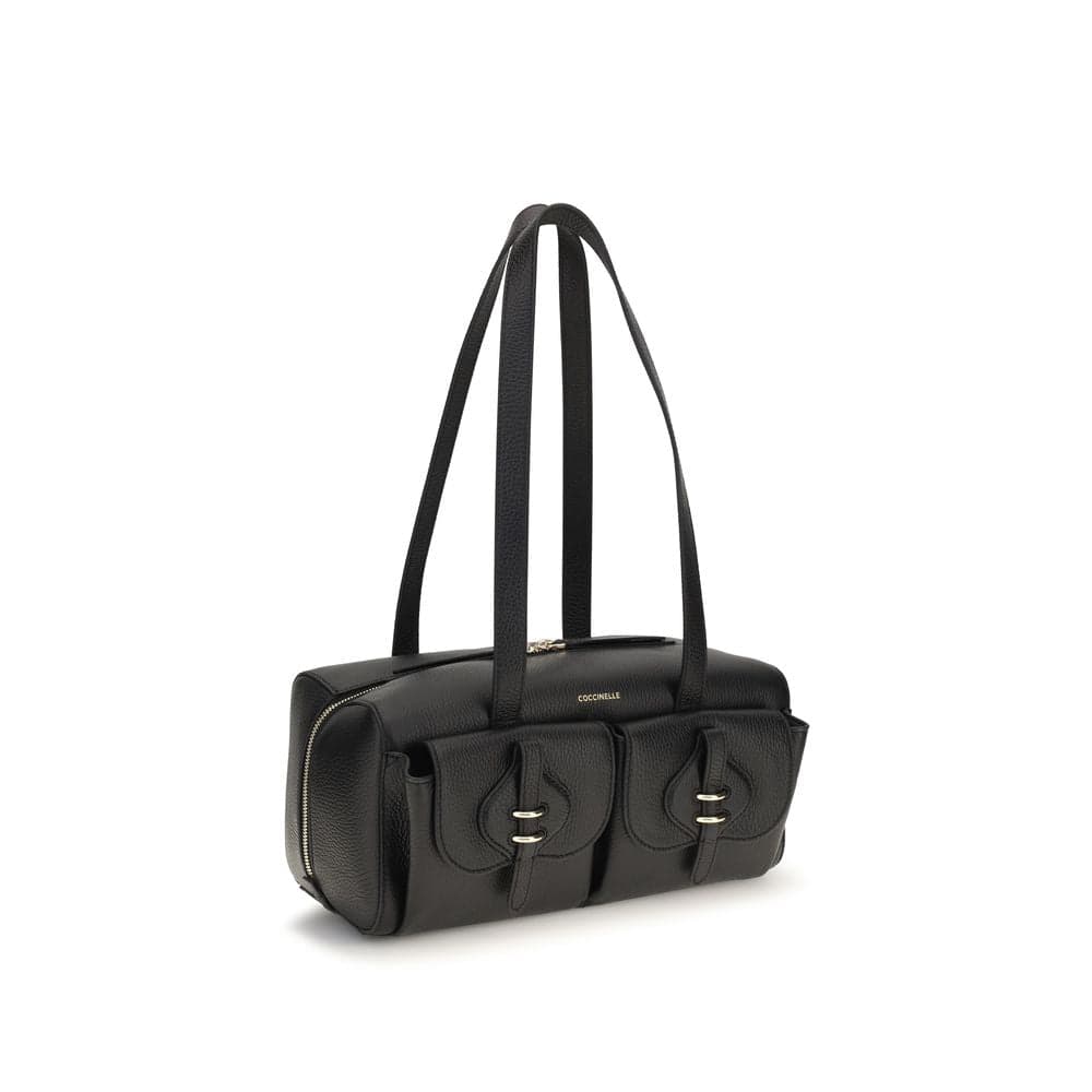 Coccinelle Black Calf Leather Bos Taurus Shoulder Bag - 2