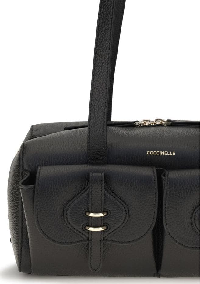 Coccinelle Black Calf Leather Bos Taurus Shoulder Bag - 4