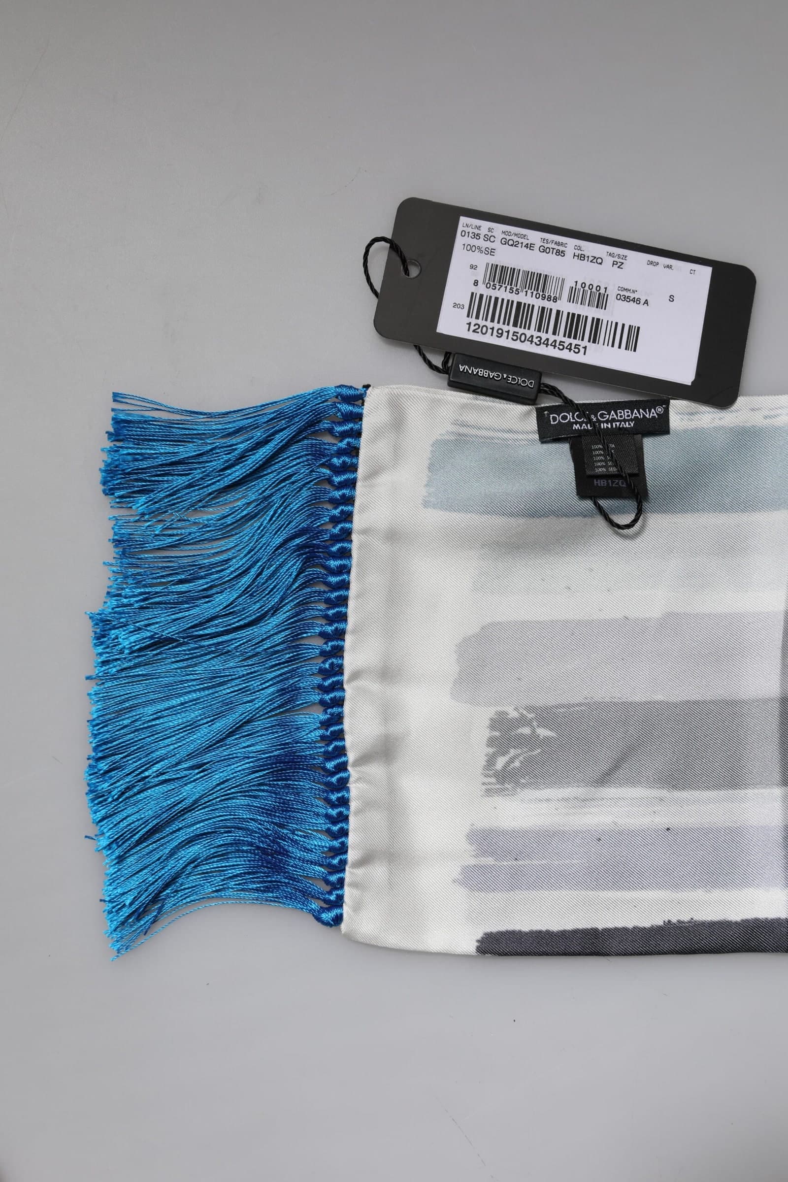 Dolce & Gabbana Multicolor Stripes Silk Fringes Neck Foulard Scarf - 4