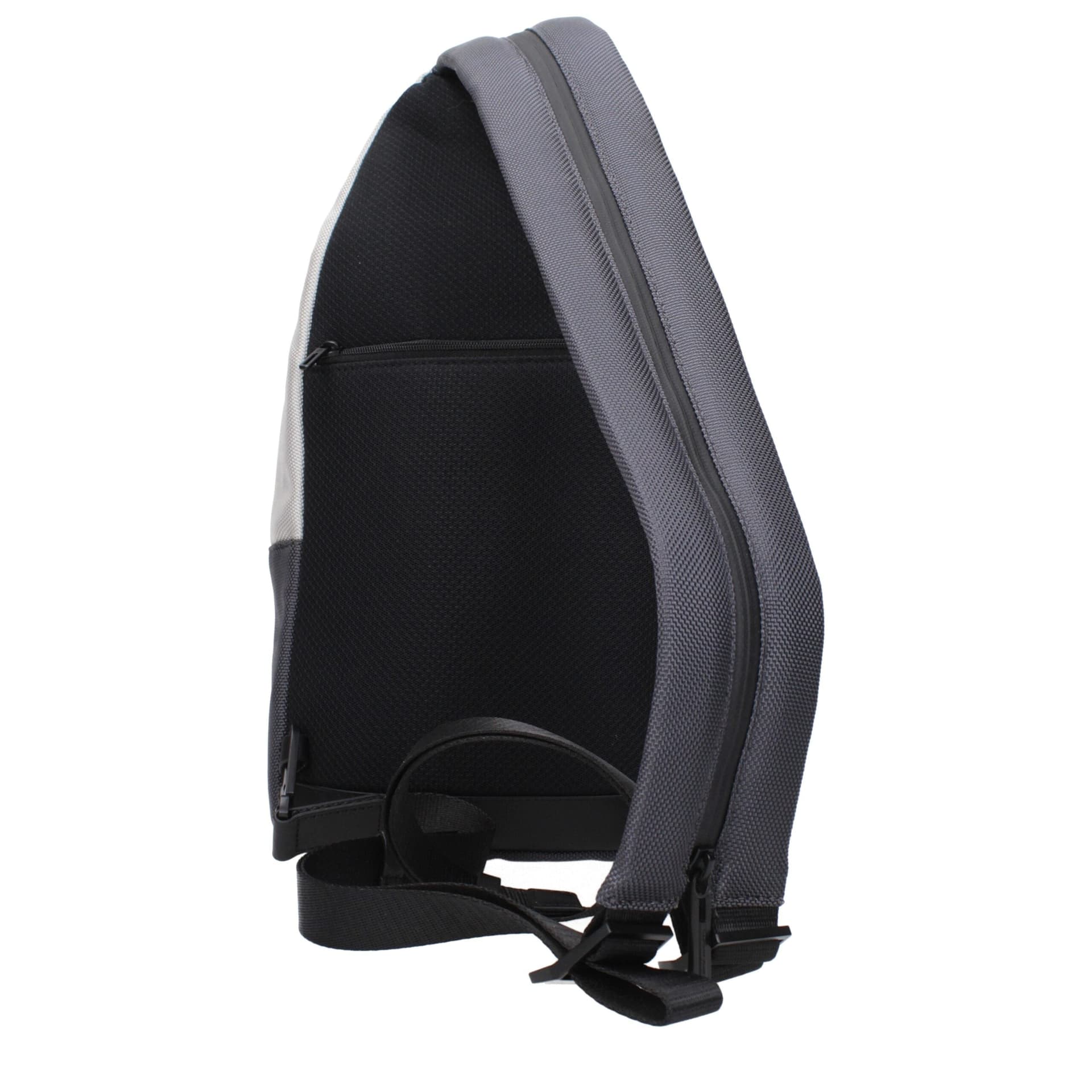 Piquadro Gray Fabric Backpack - 3